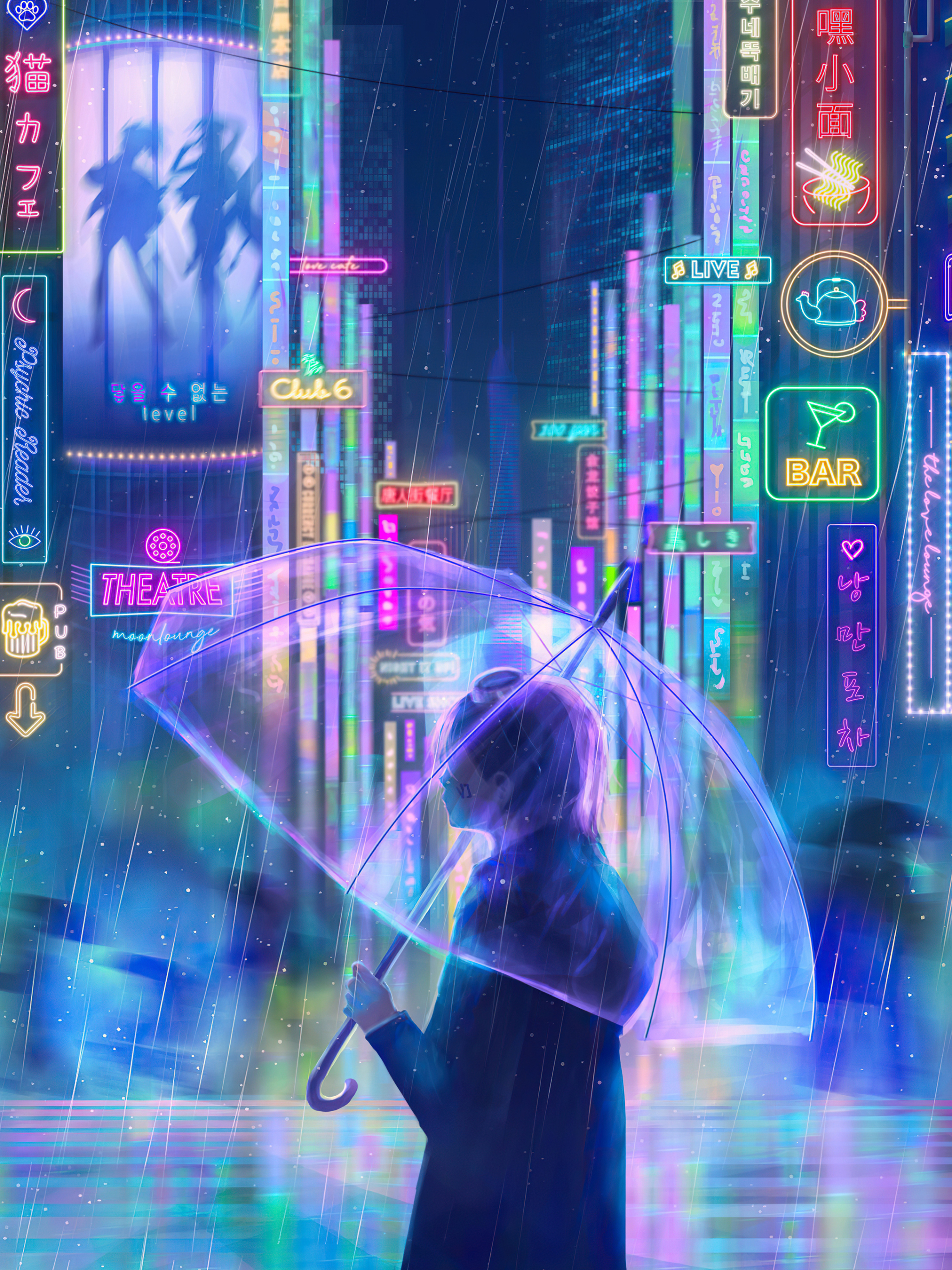 Download mobile wallpaper Cyberpunk, Sci Fi for free.