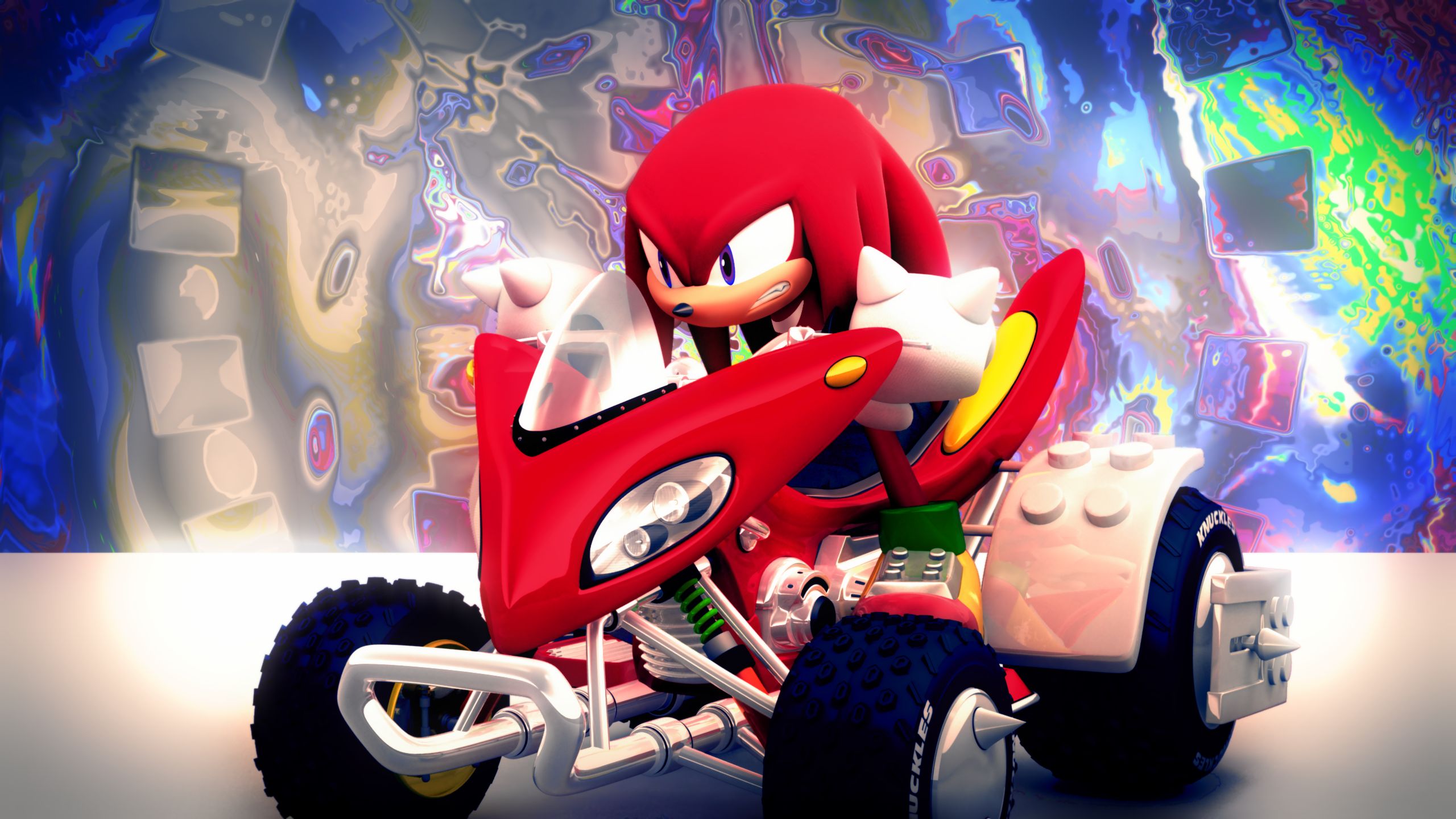 wallpapers knuckles the echidna, video game, sonic & sega all stars racing, sonic