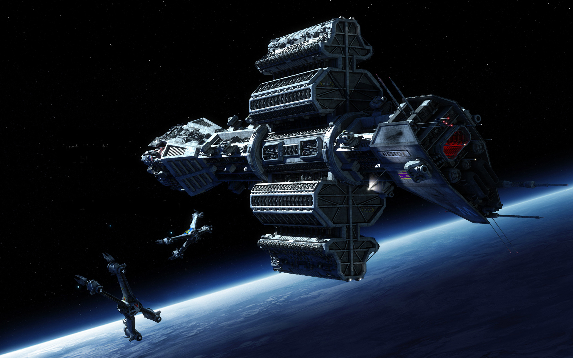 Laden Sie Spacecenter Babylon 5 Waffenbrüder HD-Desktop-Hintergründe herunter