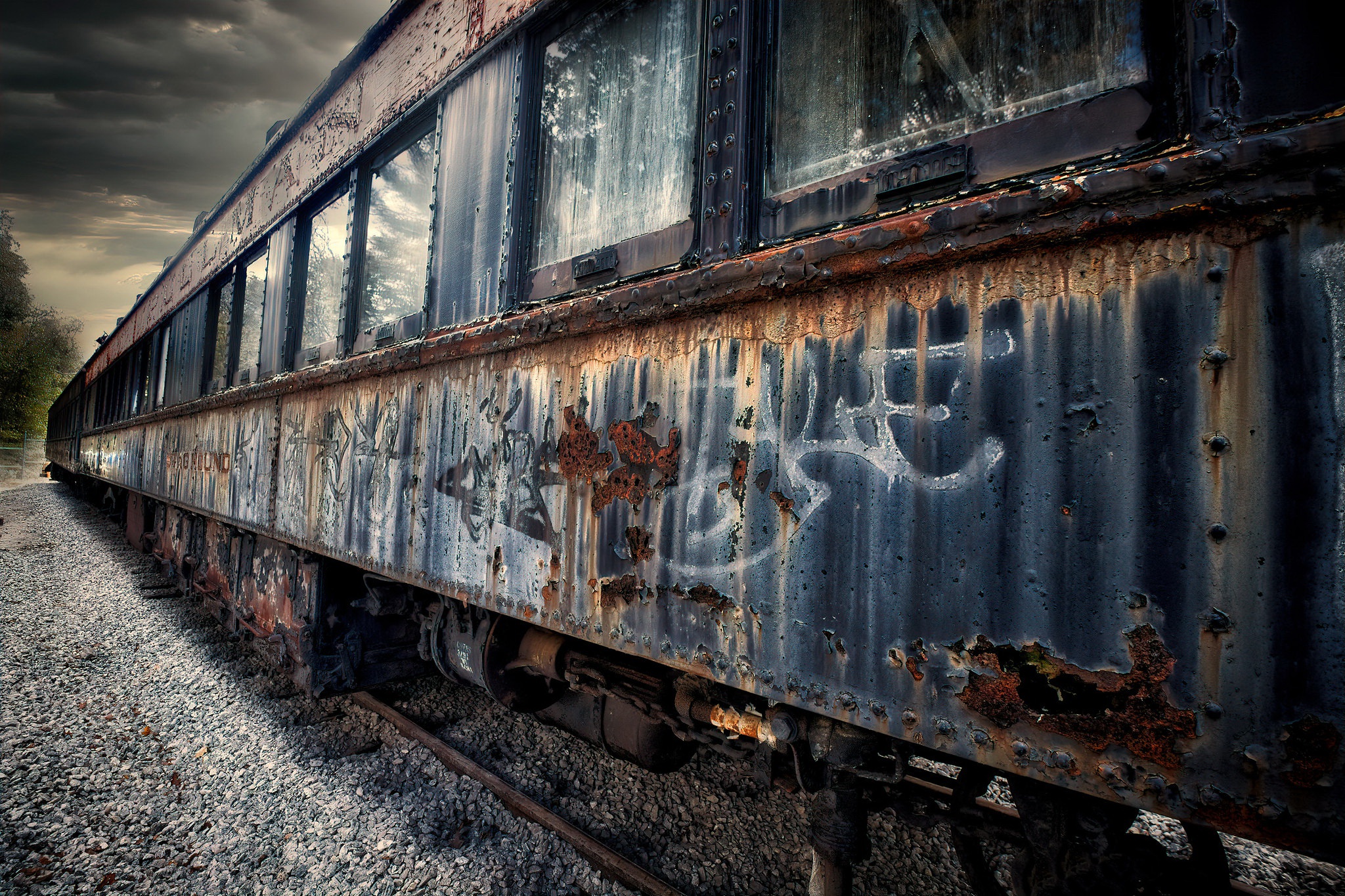 Download mobile wallpaper Train, Rust, Abandoned, Wreck, Vehicles for free.