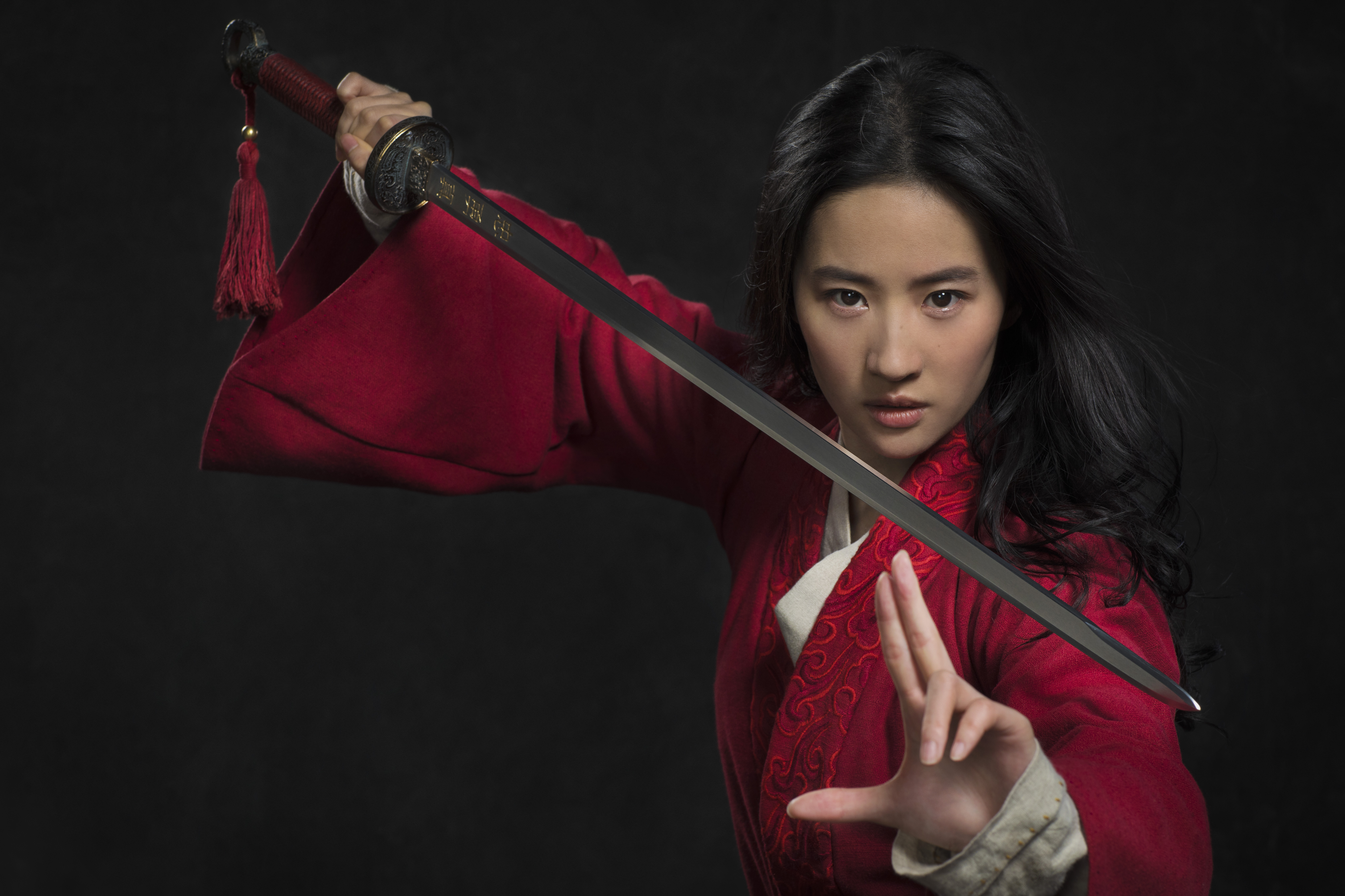 movie, mulan (2020), actress, chinese, liu yifei, model, mulan, sword