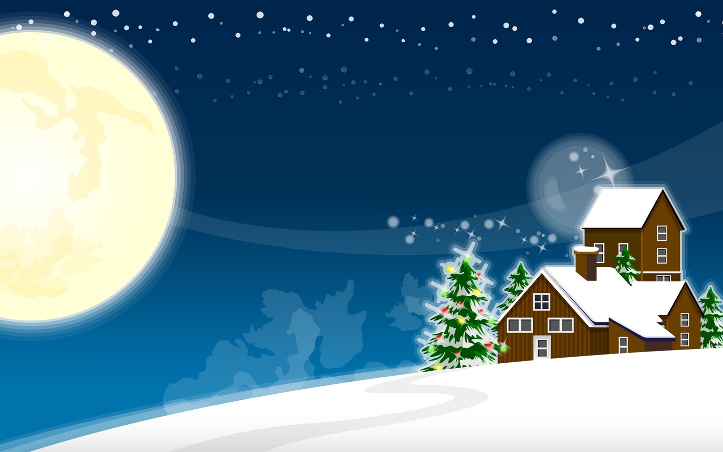 holidays, background, new year, blue HD for desktop 1080p