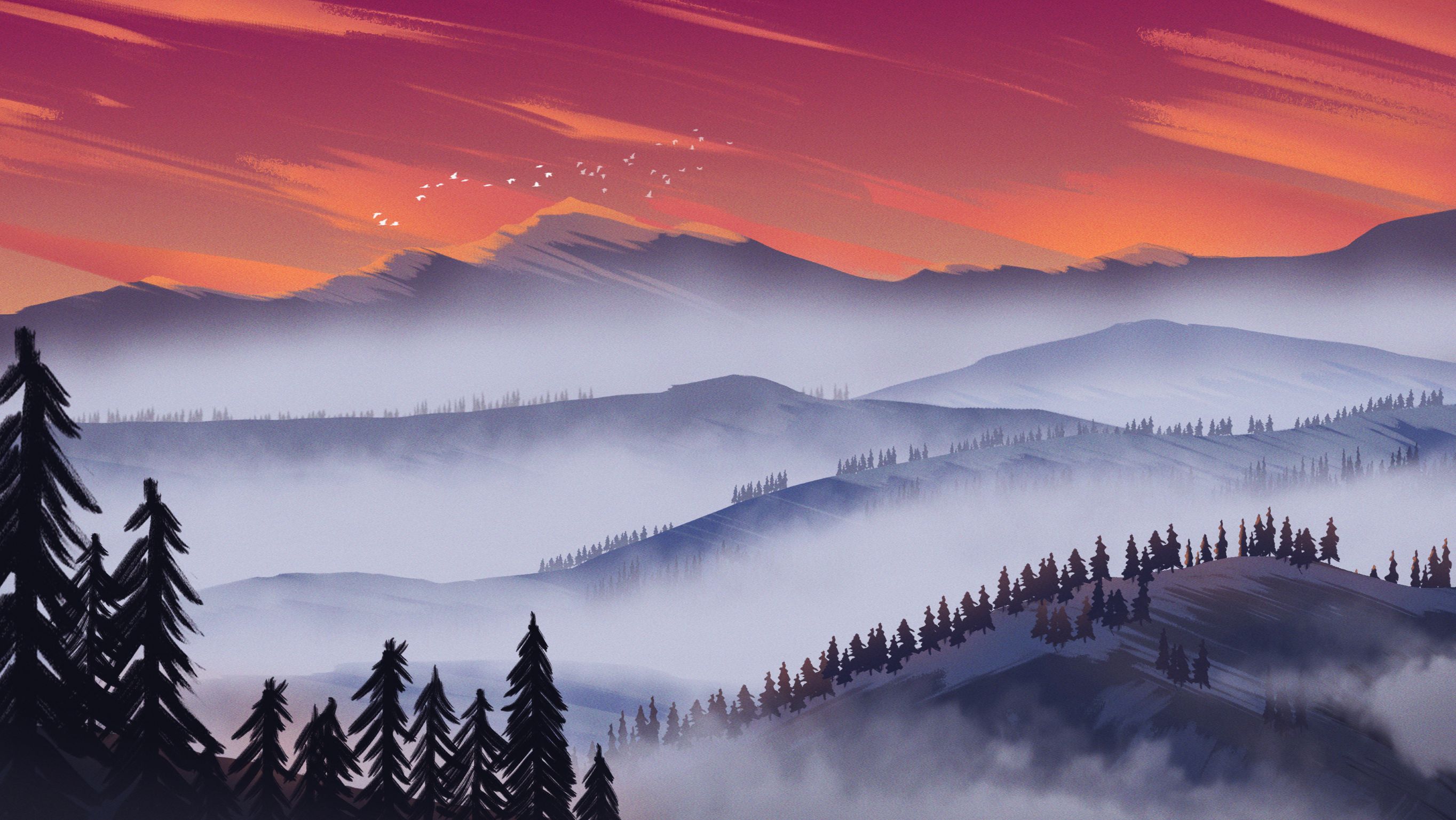 Free download wallpaper Landscape, Artistic on your PC desktop