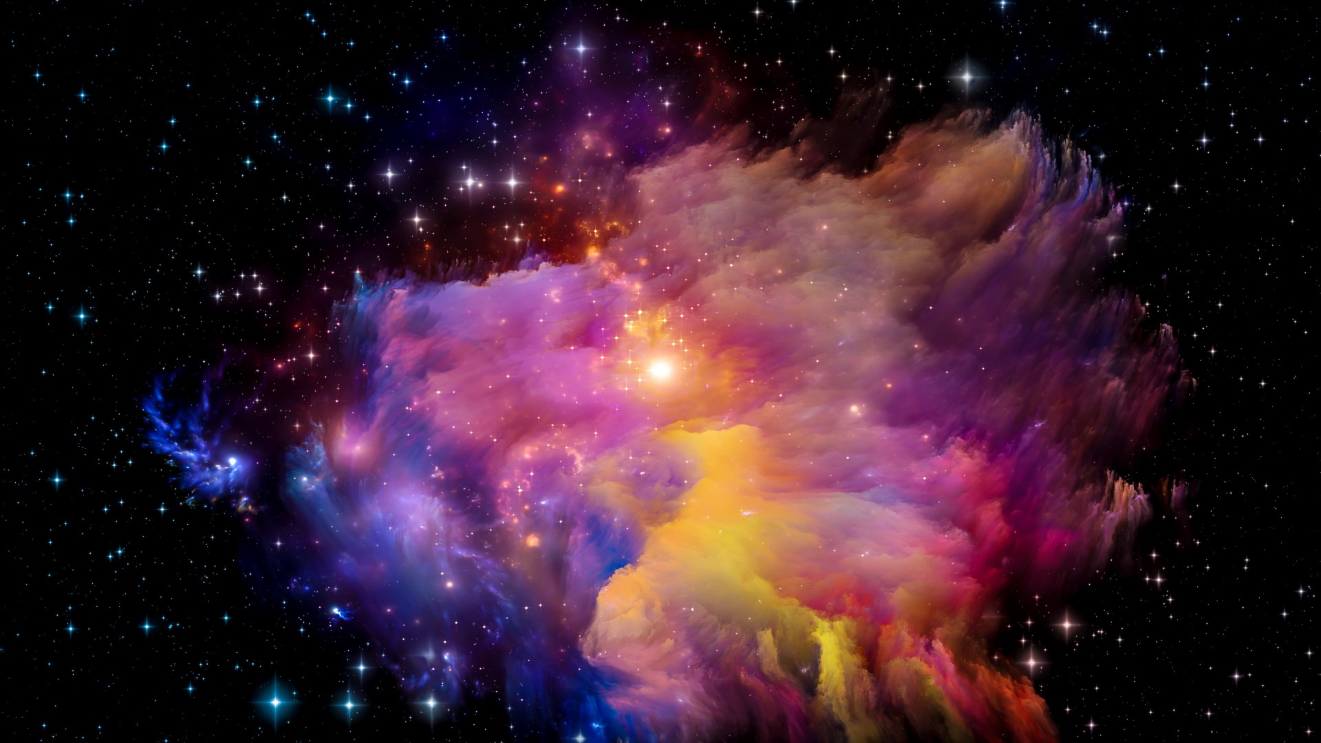 Скачать картинку Космос, Звезды, Туманность, Цвета, Красочный, Научная Фантастика в телефон бесплатно.