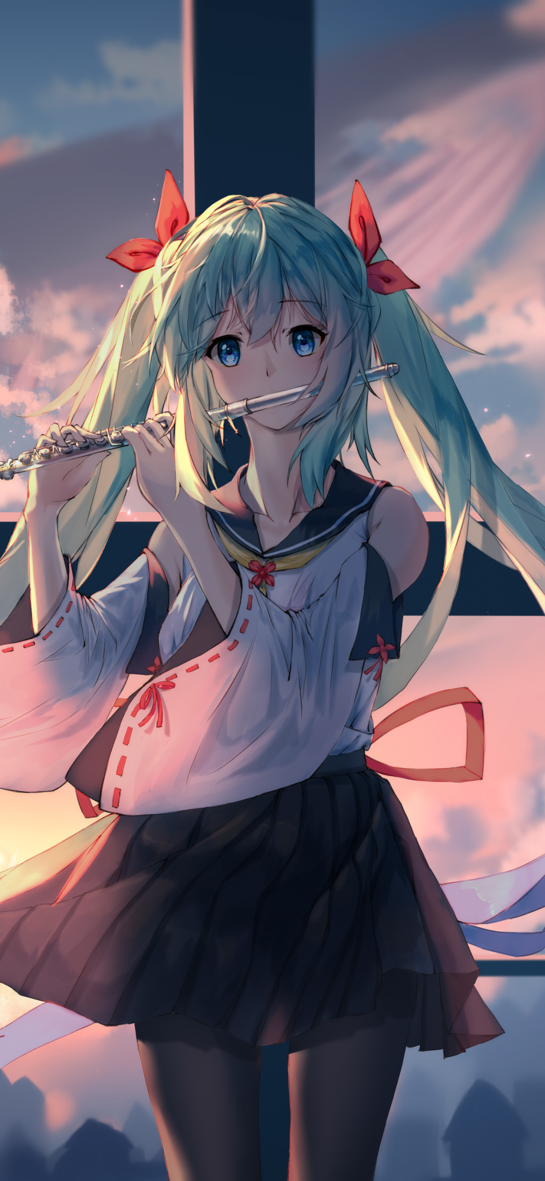 Descarga gratuita de fondo de pantalla para móvil de Vocaloid, Animado, Pelo Largo, Pelo Azul, Hatsune Miku.