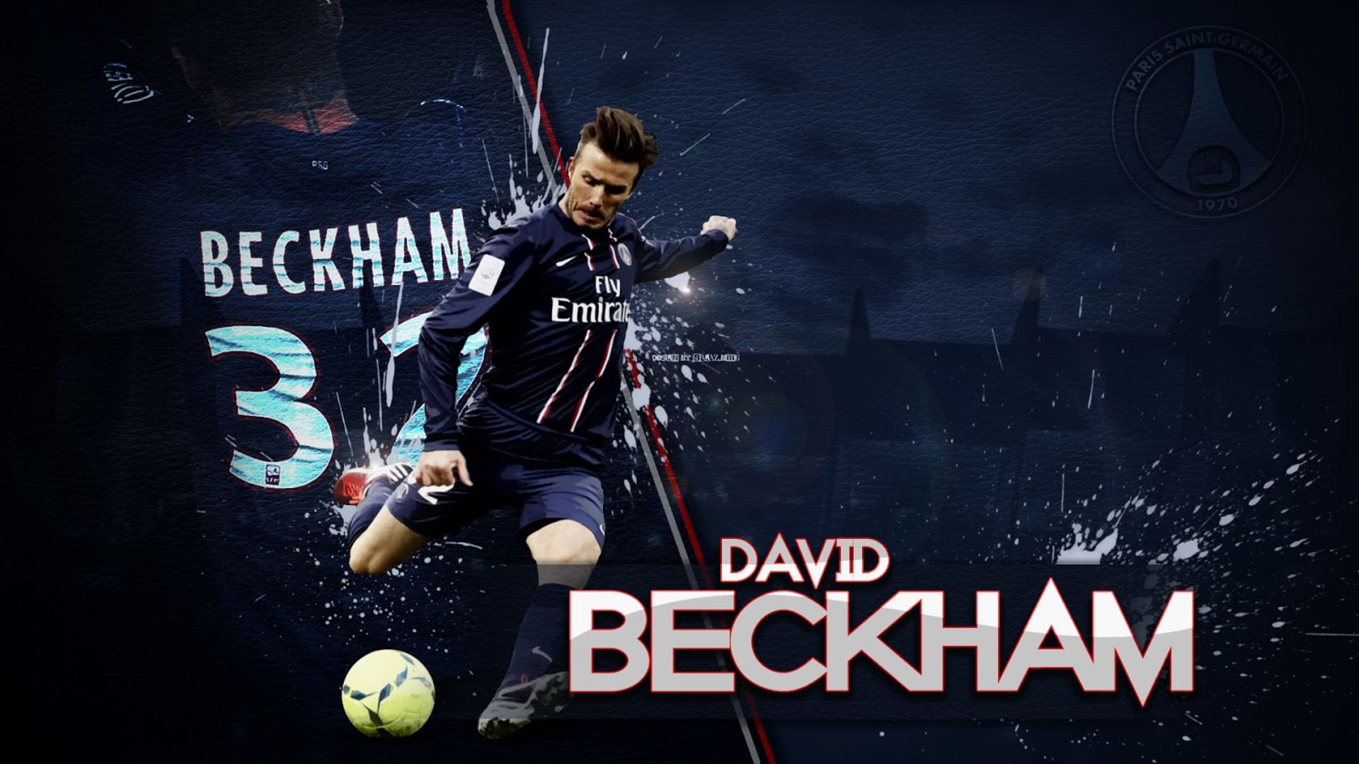 Téléchargez des papiers peints mobile David Beckham, Des Sports, Football, Paris Saint Germain Fc gratuitement.