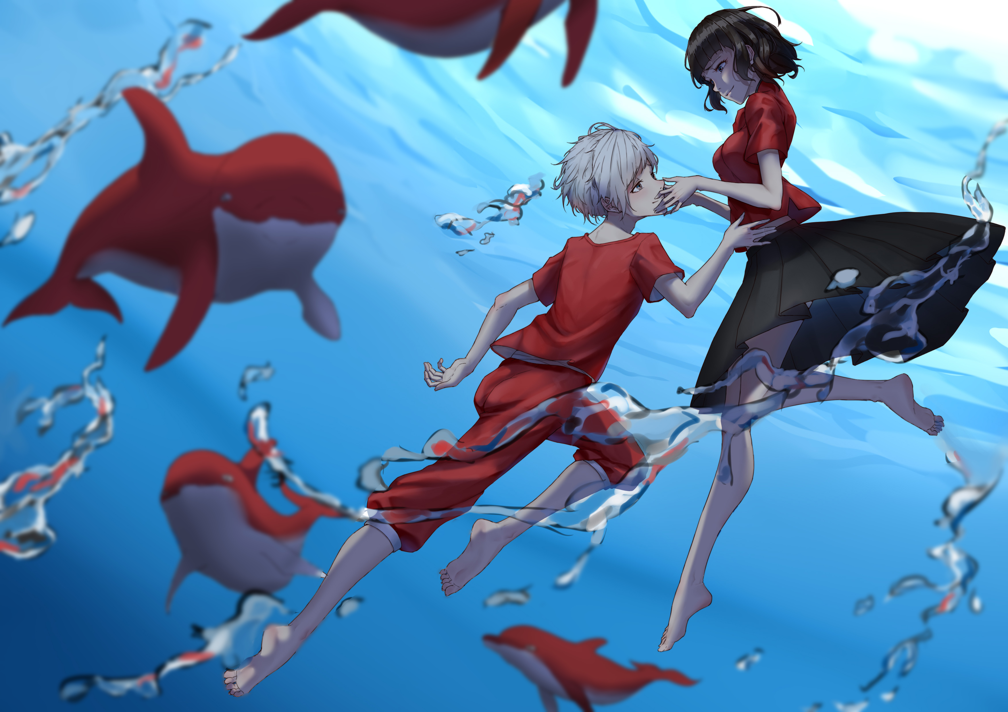 anime, big fish & begonia