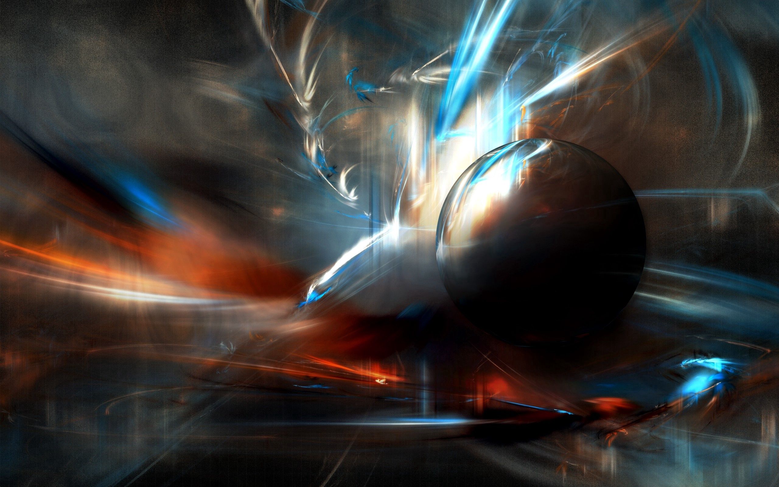 Free download wallpaper Ball, Lines, Background, Abstract, Dark on your PC desktop