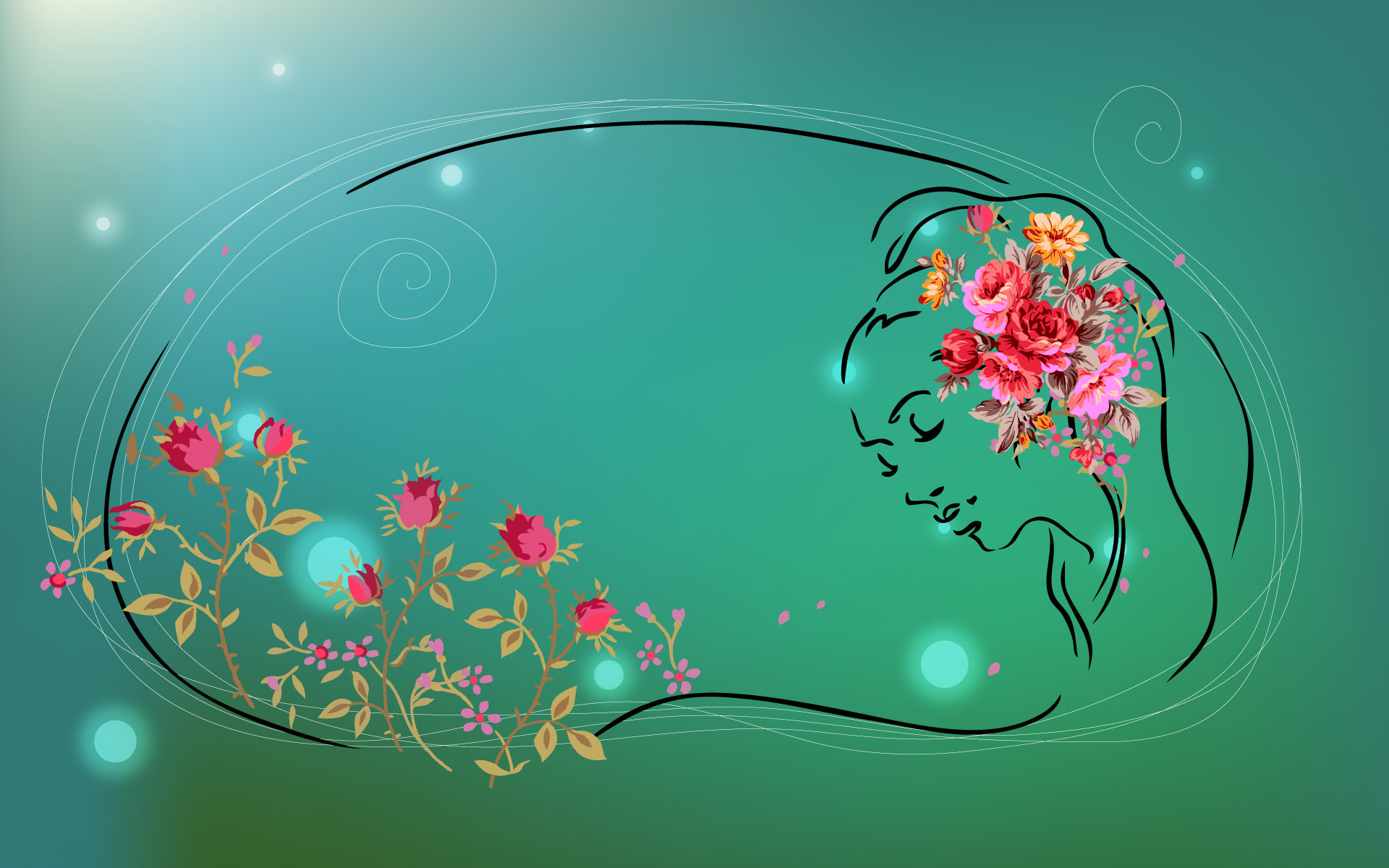 Free download wallpaper Flower, Drawing, Artistic on your PC desktop