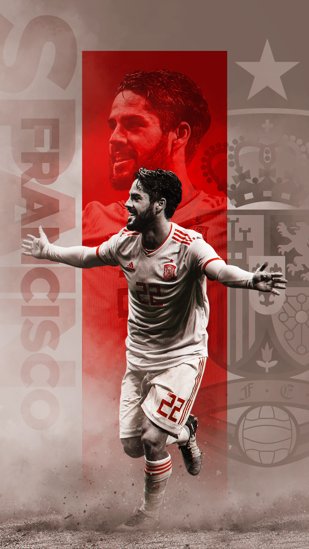 Download mobile wallpaper Sports, Soccer, Spanish, Isco for free.