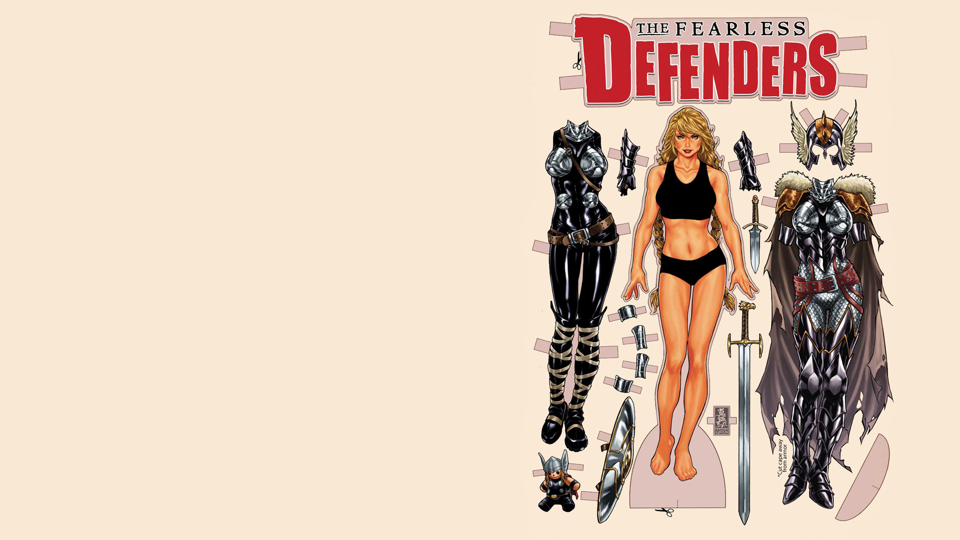 Free download wallpaper Comics, Valkyrie (Marvel Comics), Fearless Defenders on your PC desktop