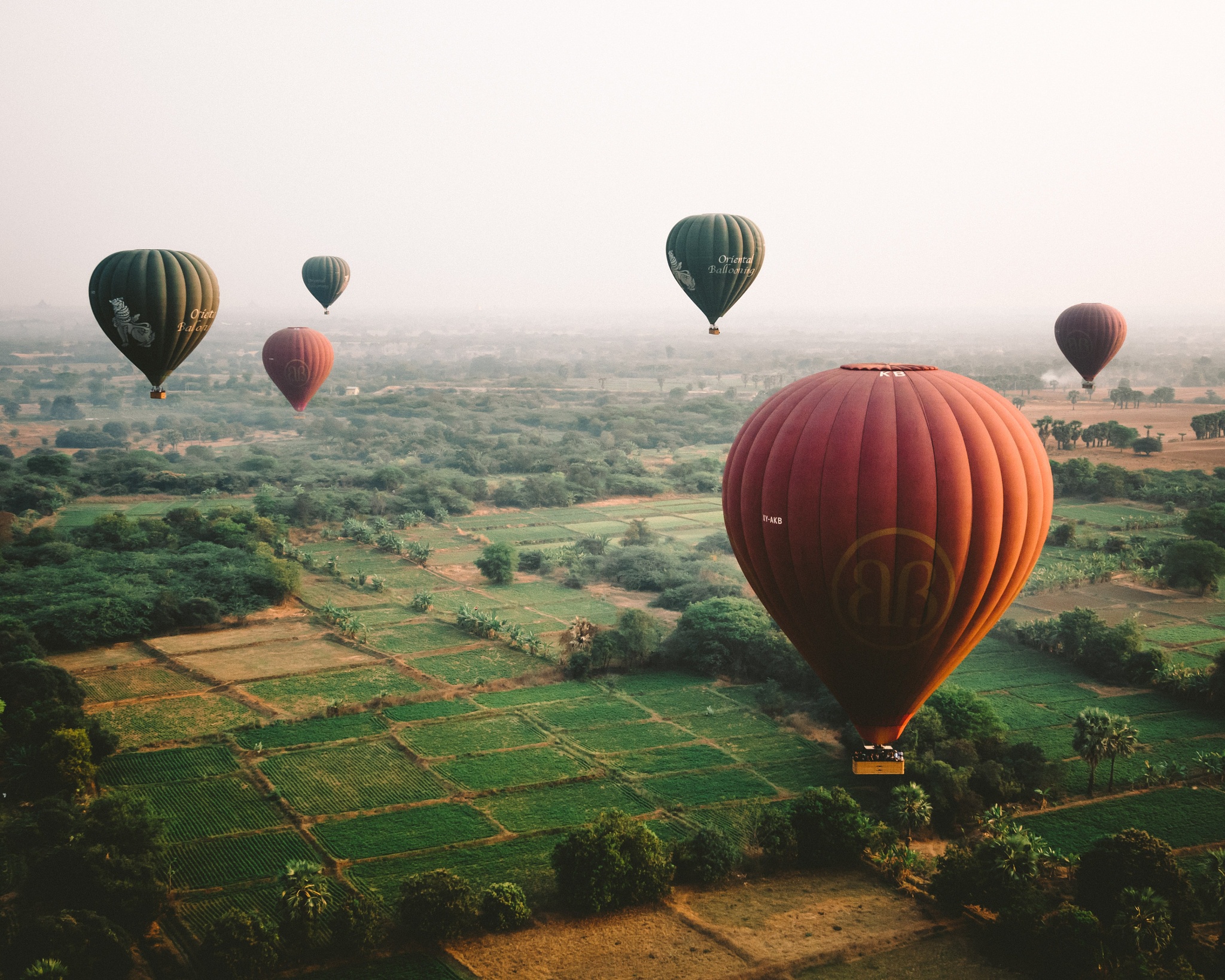 Free download wallpaper Landscape, Vehicles, Hot Air Balloon on your PC desktop