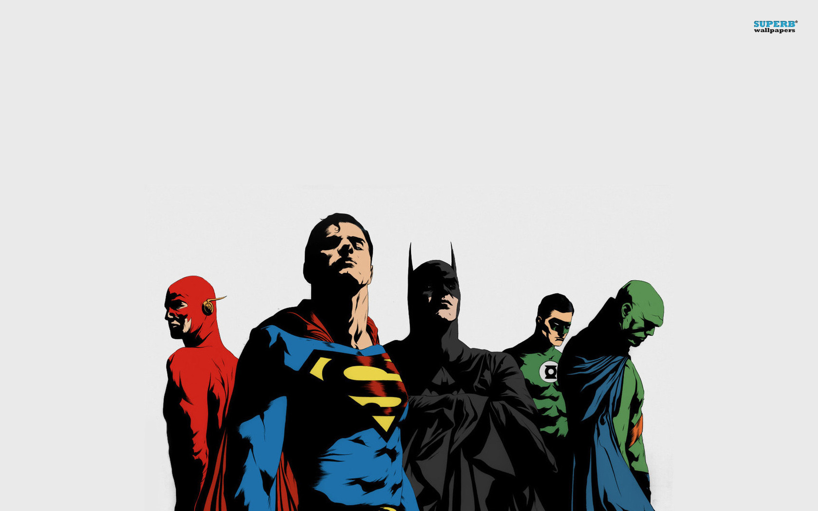 Скачать обои бесплатно Комиксы, Бэтмен, Комиксы Dc, Супермен, Зелёный Фонарь, Флеш, Марсианский Охотник, Лига Справедливости картинка на рабочий стол ПК