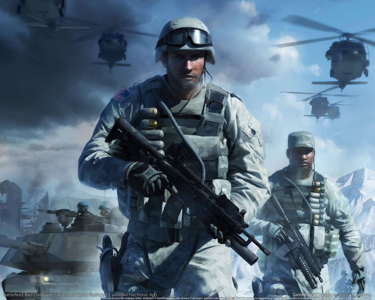 Скачать картинку Battlefield, Война, Люди, Игры в телефон бесплатно.