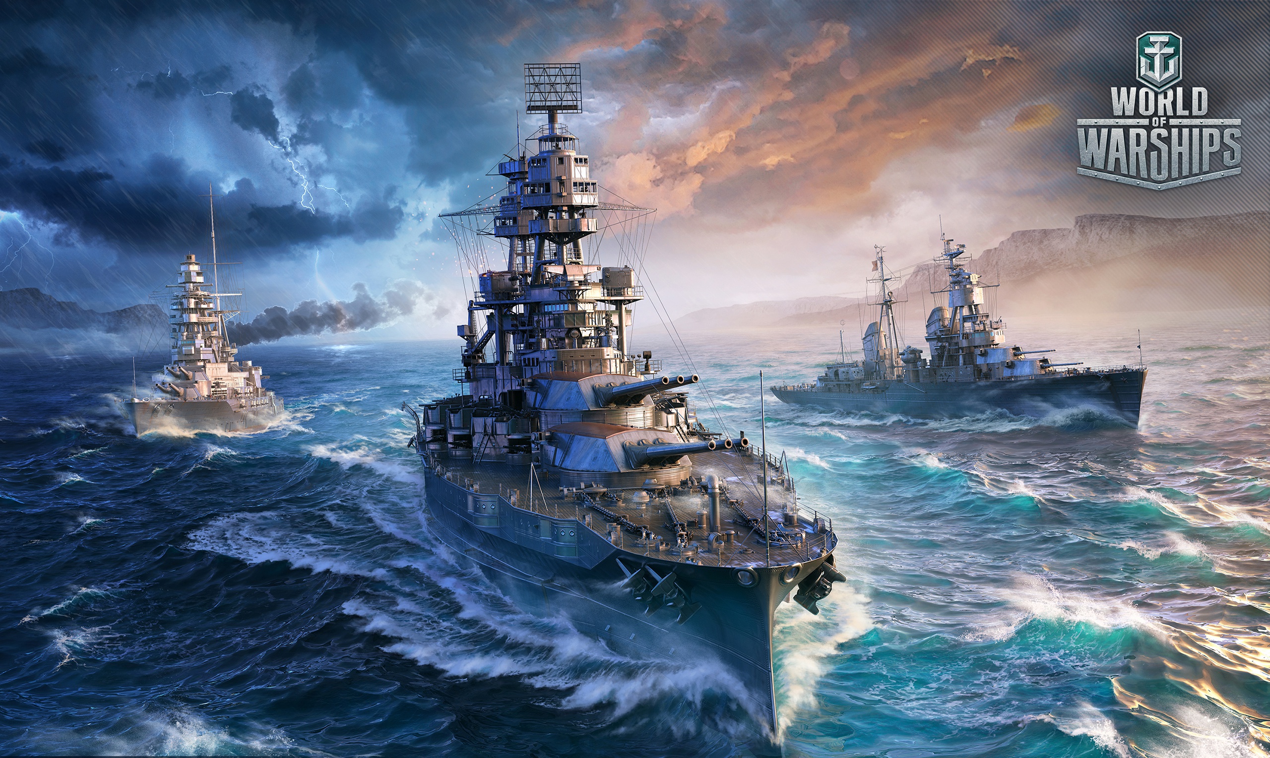 413033 Hintergrundbild herunterladen computerspiele, world of warships, kriegsschiff, kriegsschiffe - Bildschirmschoner und Bilder kostenlos