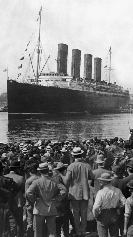 Handy-Wallpaper Schiff, Schwarz Weiß, Fotografie, Titanic kostenlos herunterladen.