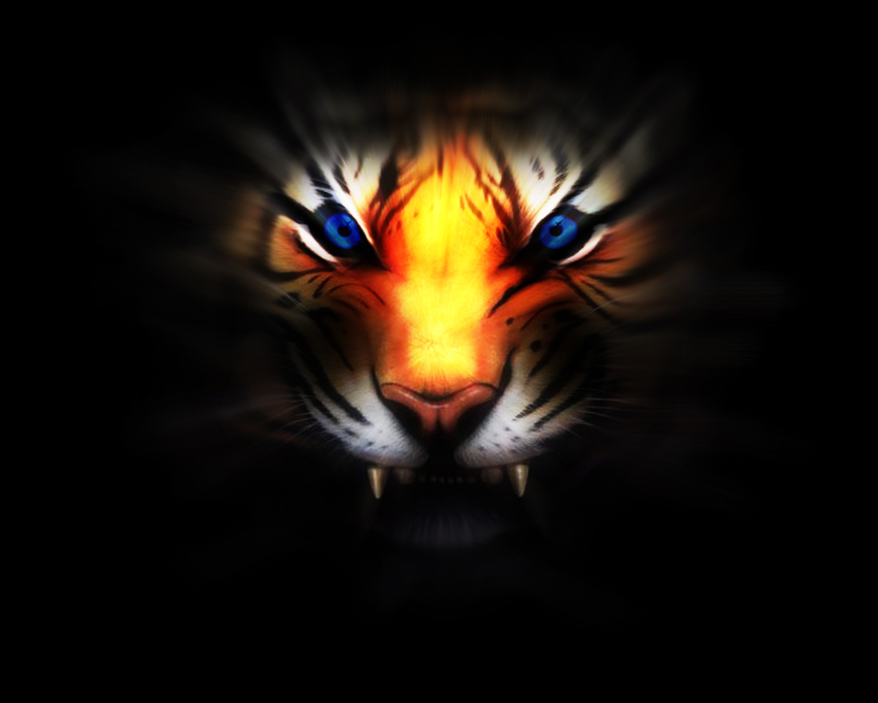 Download mobile wallpaper Fantasy, Tiger for free.