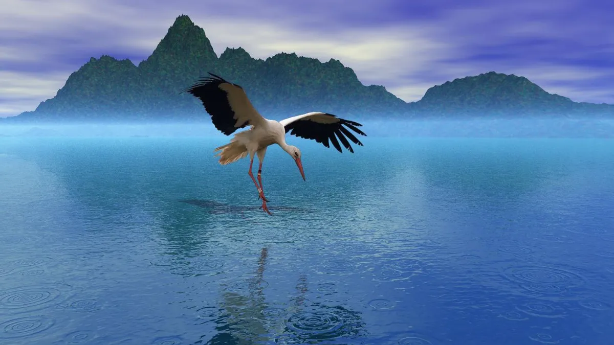 Storks Game Desktop wallpaper: Animal, White Stork, Bird 4K free download for PC ...