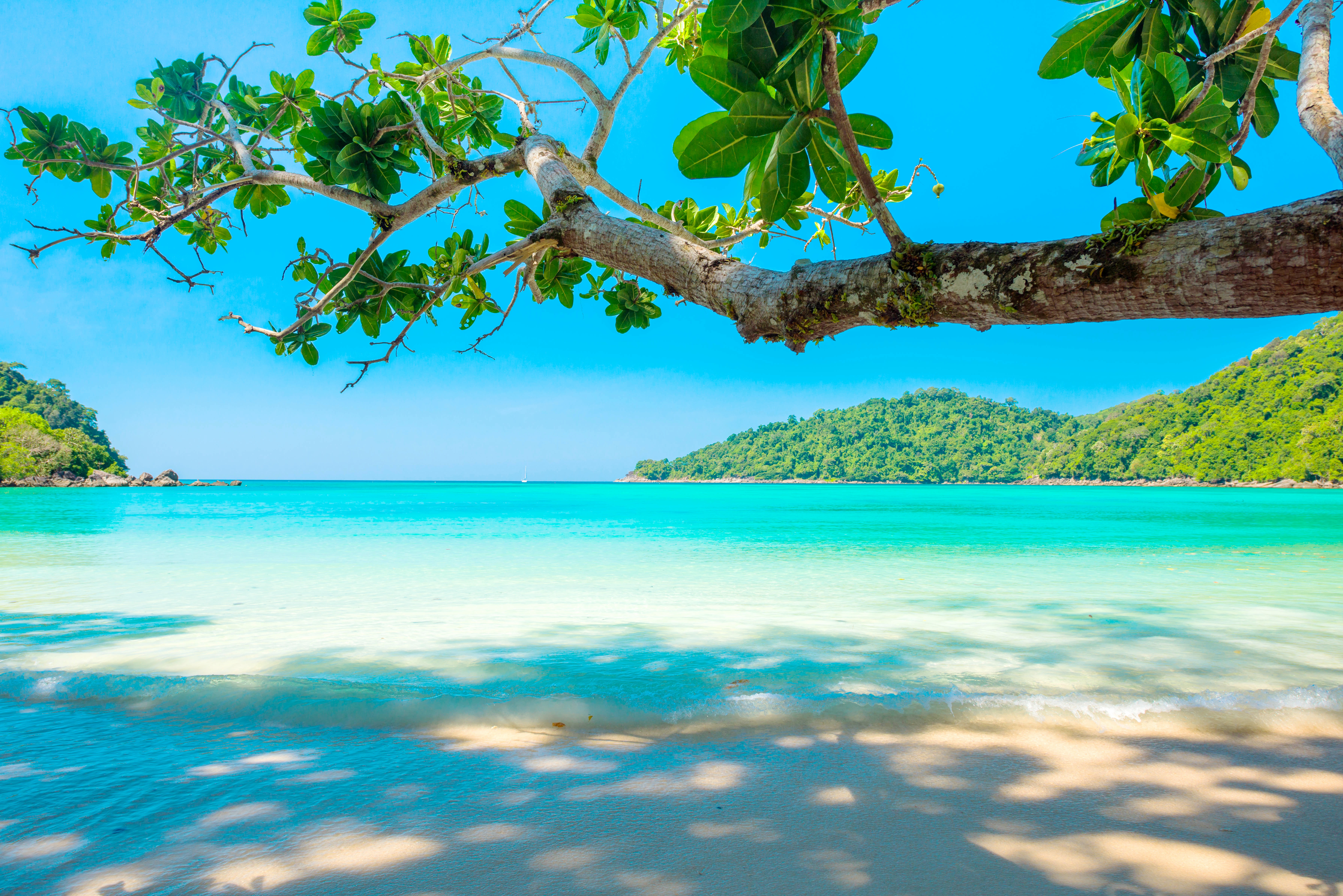 Free download wallpaper Nature, Horizon, Ocean, Earth, Tropical on your PC desktop