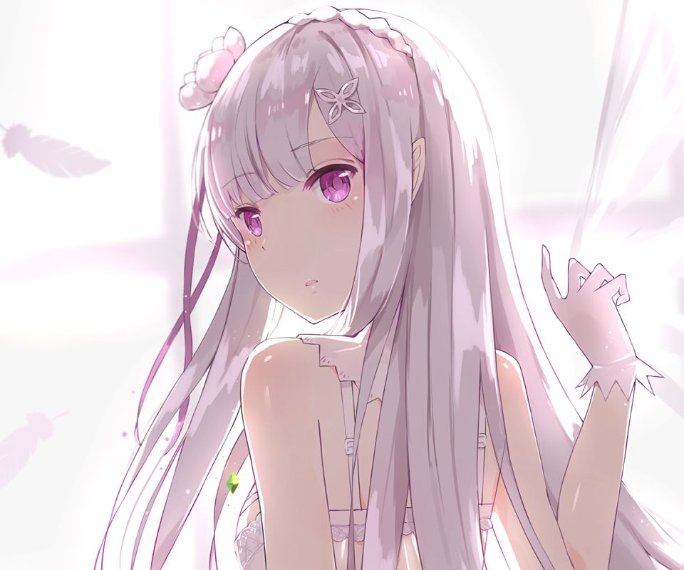 Handy-Wallpaper Animes, Emilia (Re: Zero), Re:zero Das Leben In Einer Anderen Welt Beginnen kostenlos herunterladen.