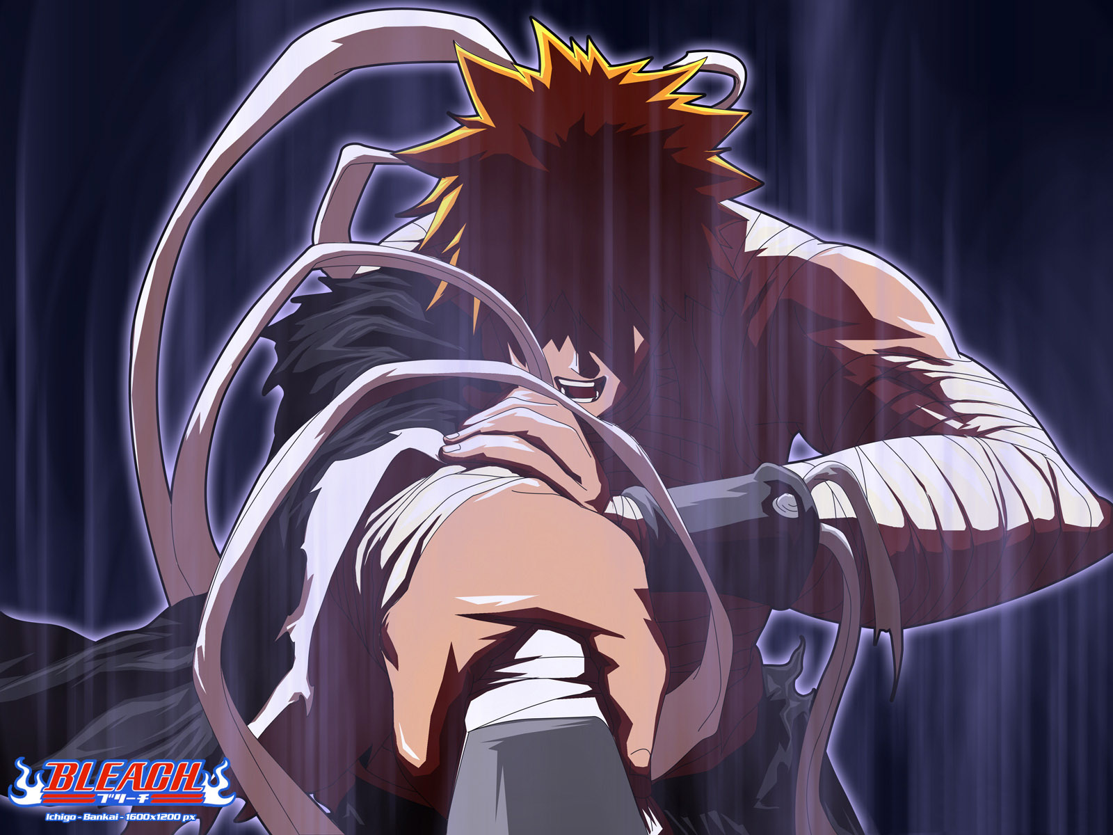 Handy-Wallpaper Bleach, Ichigo Kurosaki, Animes kostenlos herunterladen.