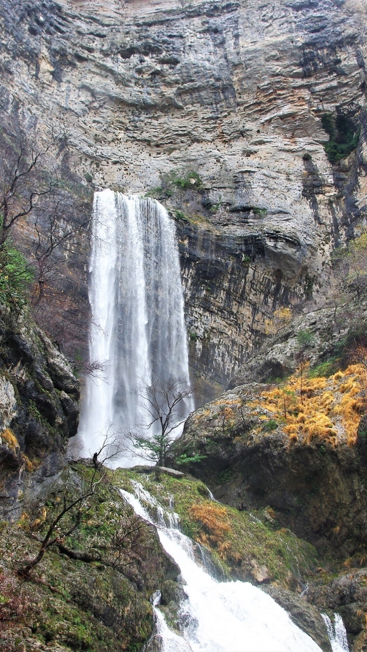 無料モバイル壁紙自然, 水, 滝, 地球, スペインをダウンロードします。