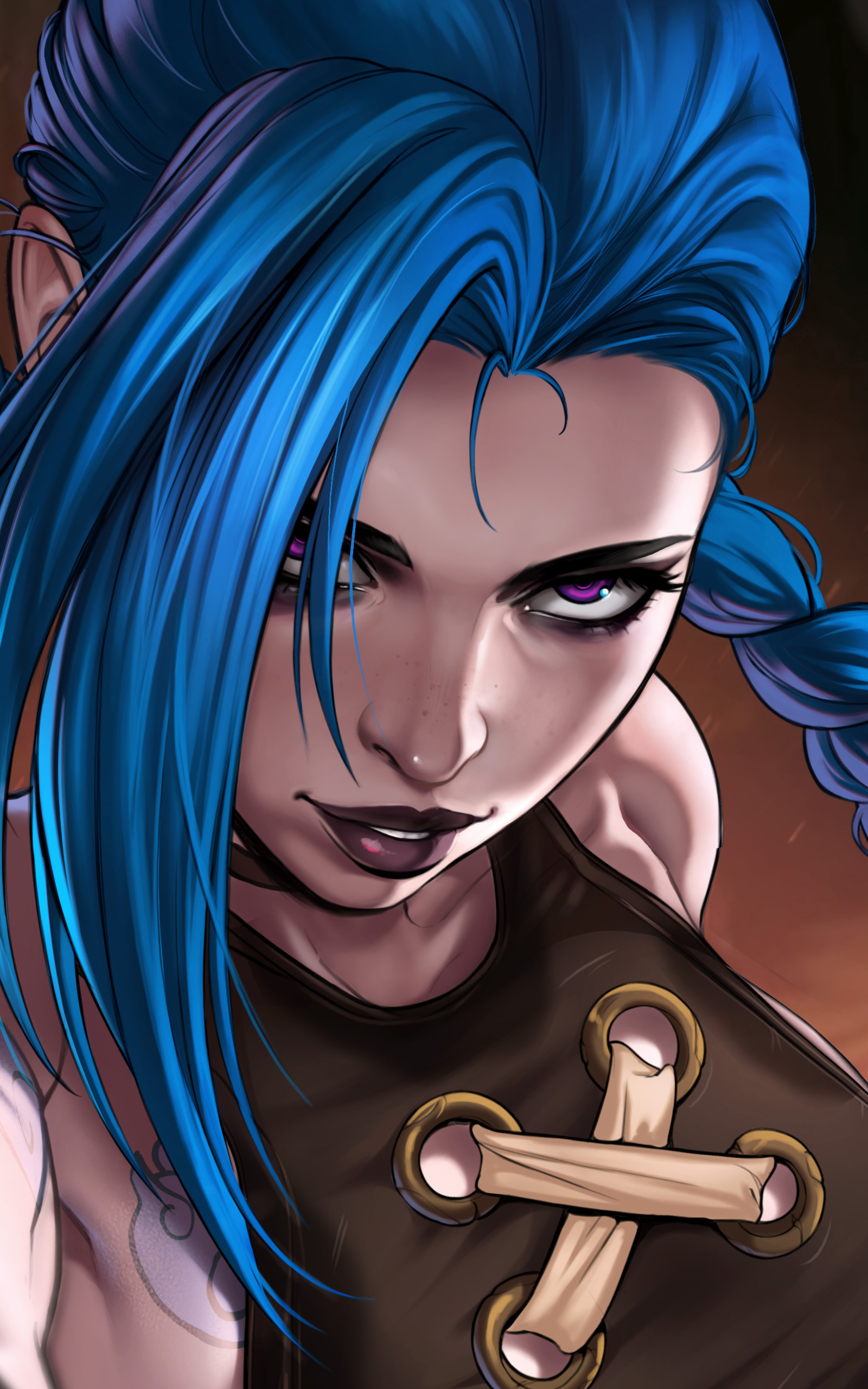 Скачати мобільні шпалери Телешоу, Jinx (League Of Legends), Аркейн безкоштовно.