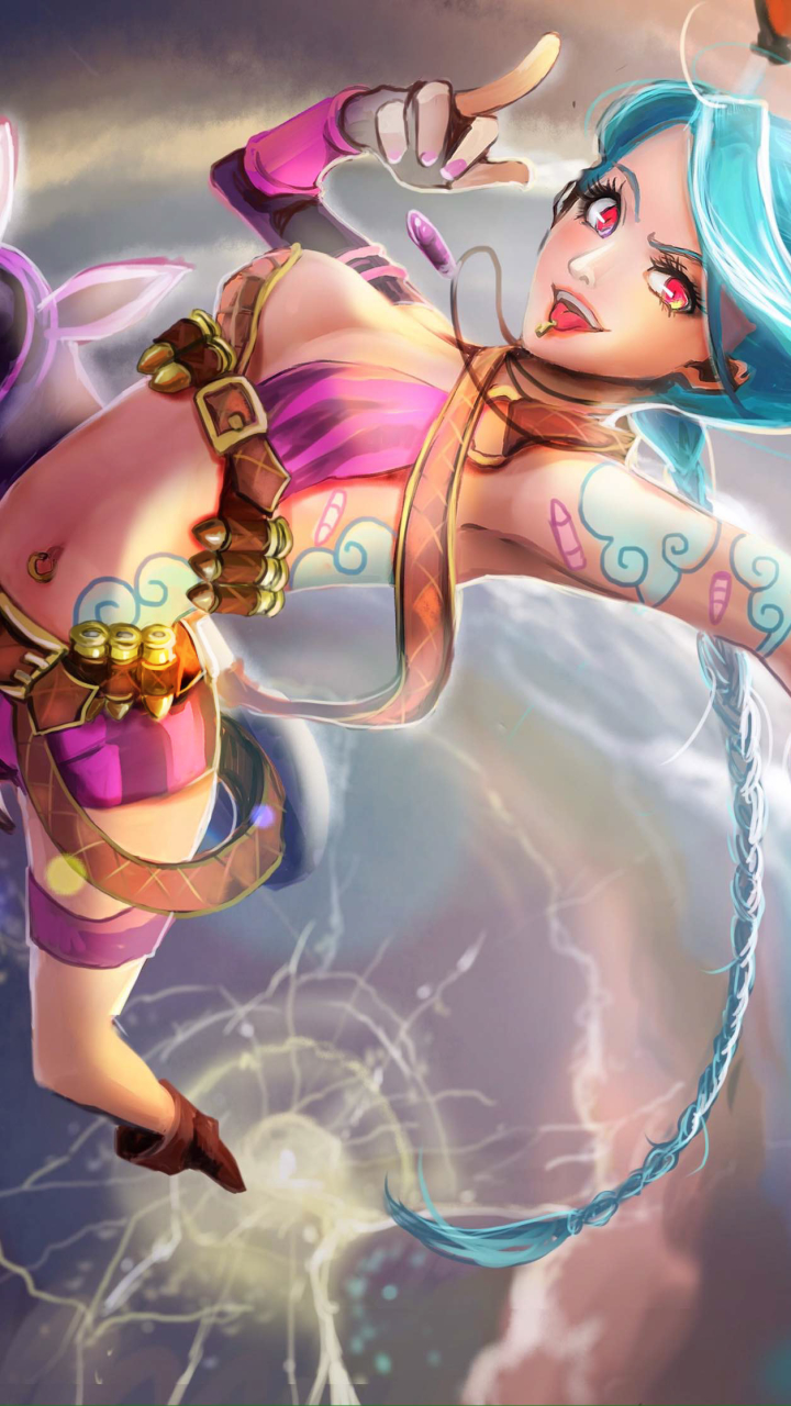 Download mobile wallpaper League Of Legends, Video Game, Jinx (League Of Legends) for free.