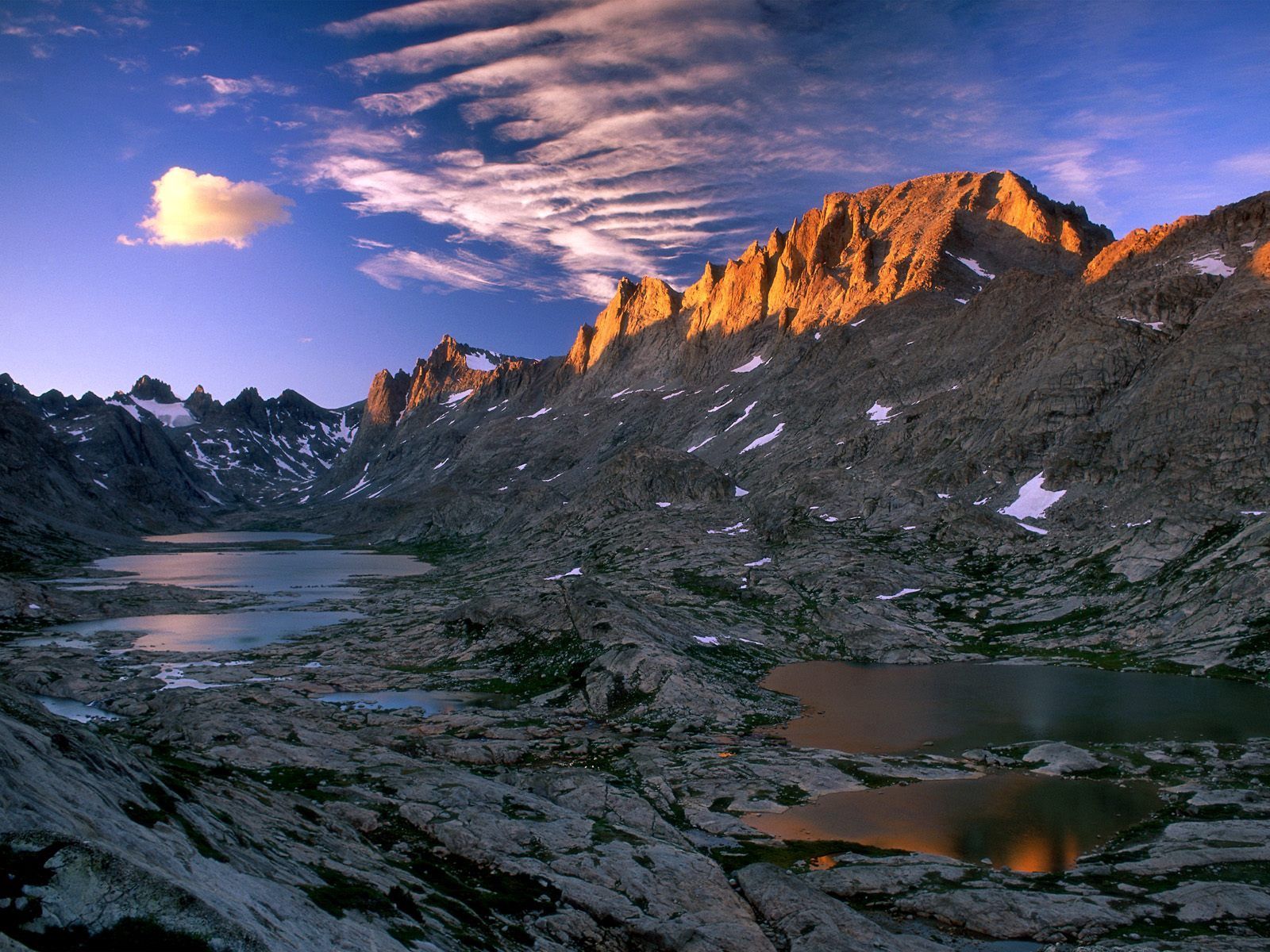 Full HD Wallpaper rocks, nature, mountains, shadow, wyoming, fremont peak