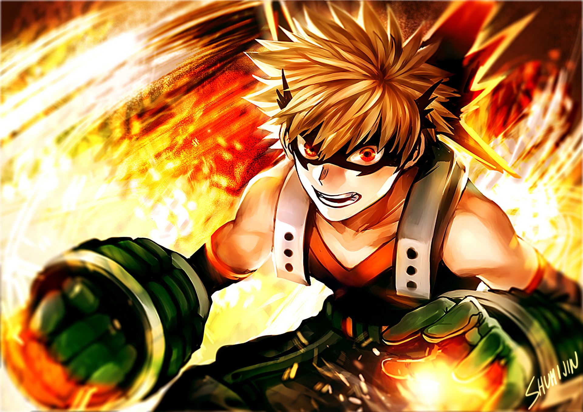 Baixar papel de parede para celular de Anime, Katsuki Bakugou, Minha Academia De Heróis gratuito.