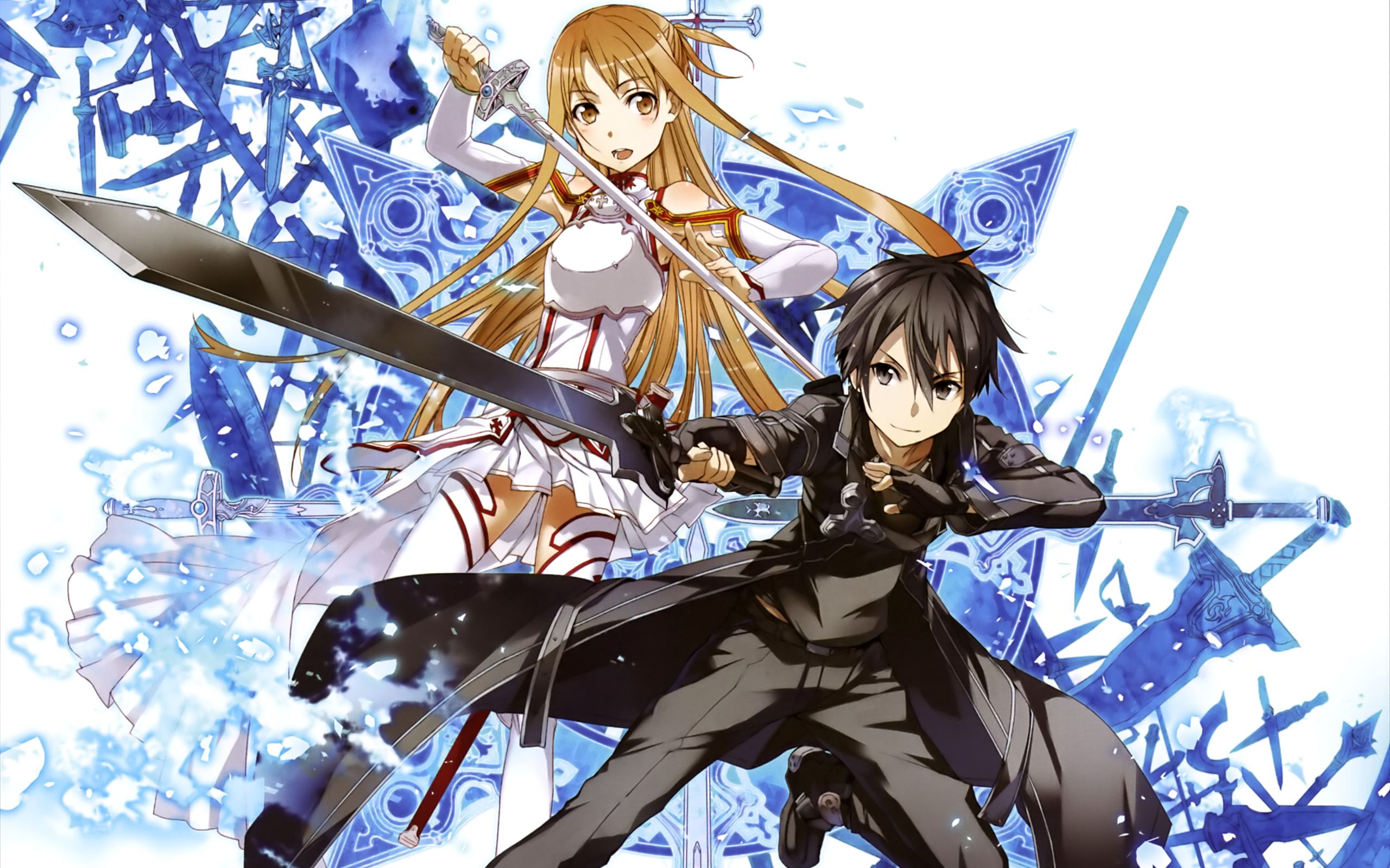 Download mobile wallpaper Anime, Sword Art Online, Asuna Yuuki, Kirito (Sword Art Online), Kazuto Kirigaya for free.