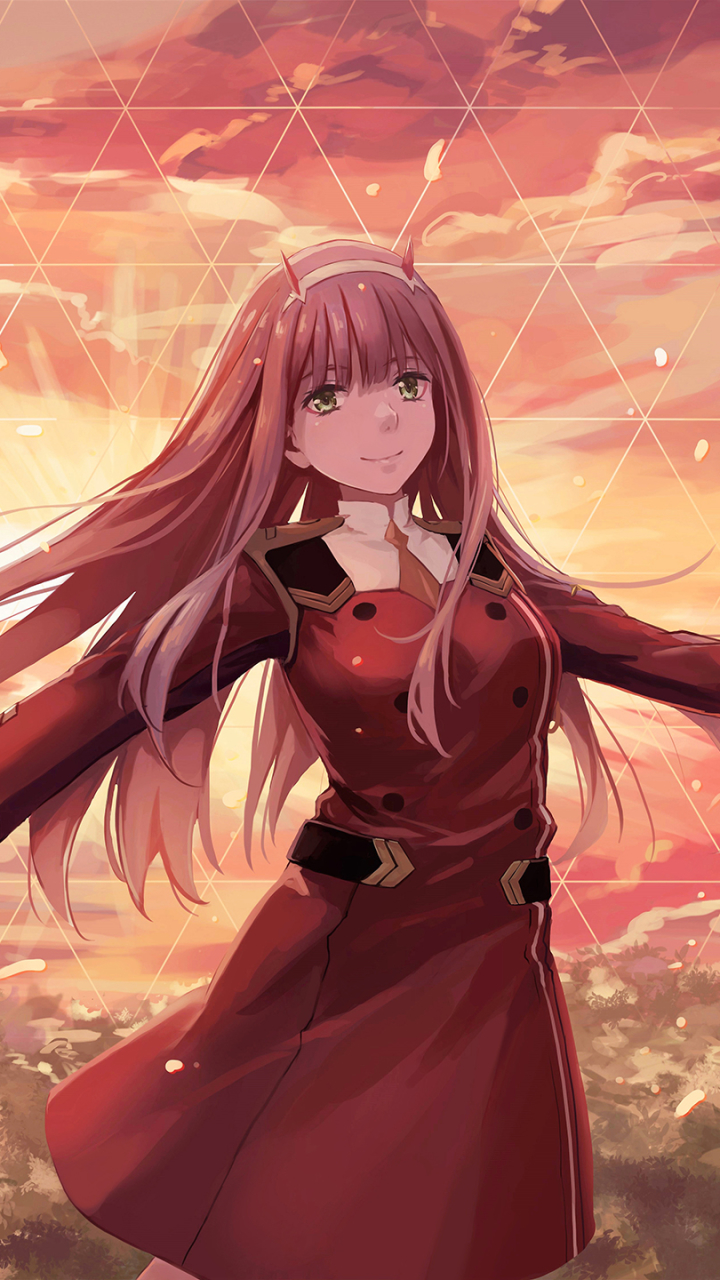 Handy-Wallpaper Animes, Darling In The Franxx, Zero Two (Liebling Im Franxx) kostenlos herunterladen.