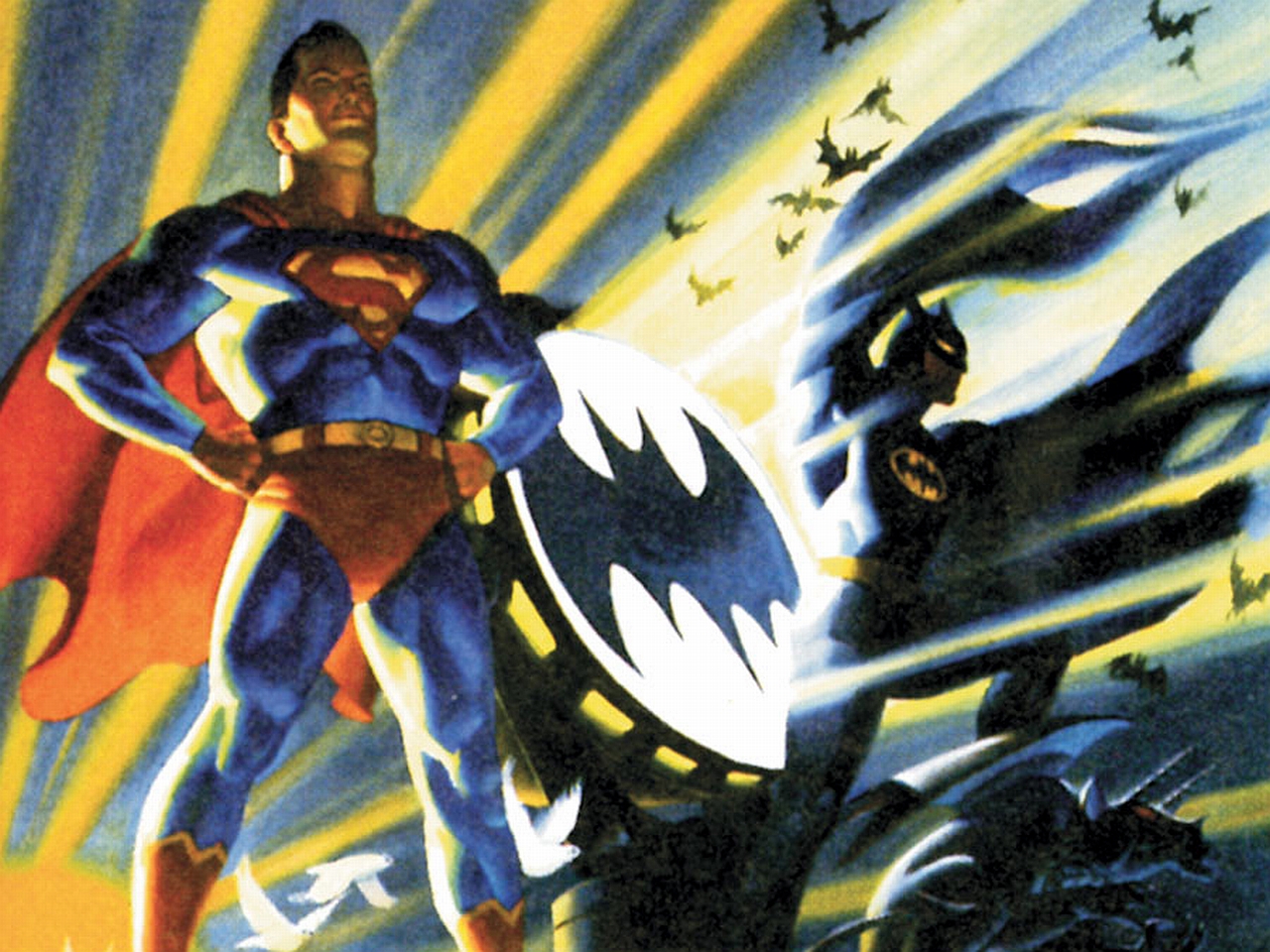 Download mobile wallpaper Batman, Superman, Comics for free.