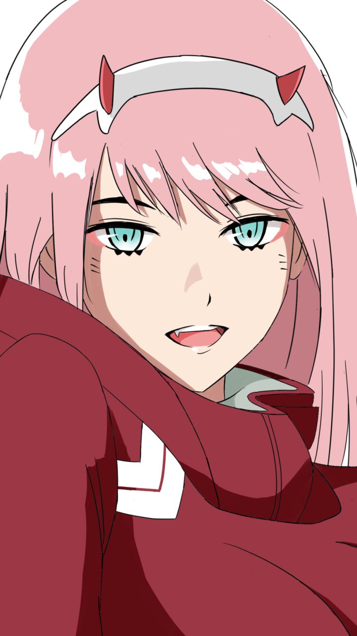 Baixar papel de parede para celular de Anime, Chifres, Olhos Verdes, Cabelo Rosa, Darling In The Franxx, Zero Dois (Querida No Franxx), Zero Dois (Darling In The Franxx) gratuito.