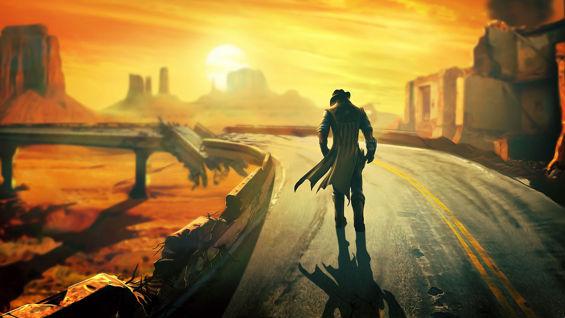 Laden Sie Fallout: New Vegas HD-Desktop-Hintergründe herunter