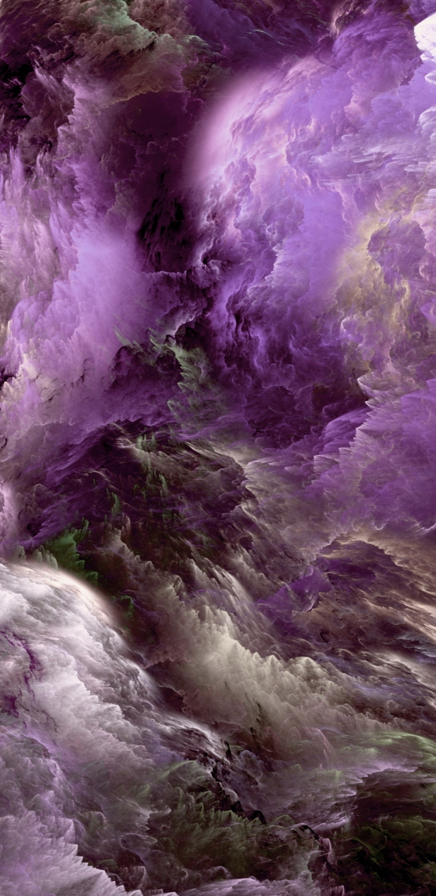 Download mobile wallpaper Purple, Artistic, Cloud for free.