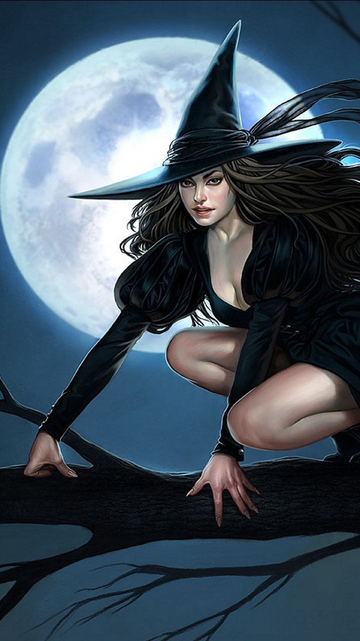 Download mobile wallpaper Fantasy, Dark, Witch for free.