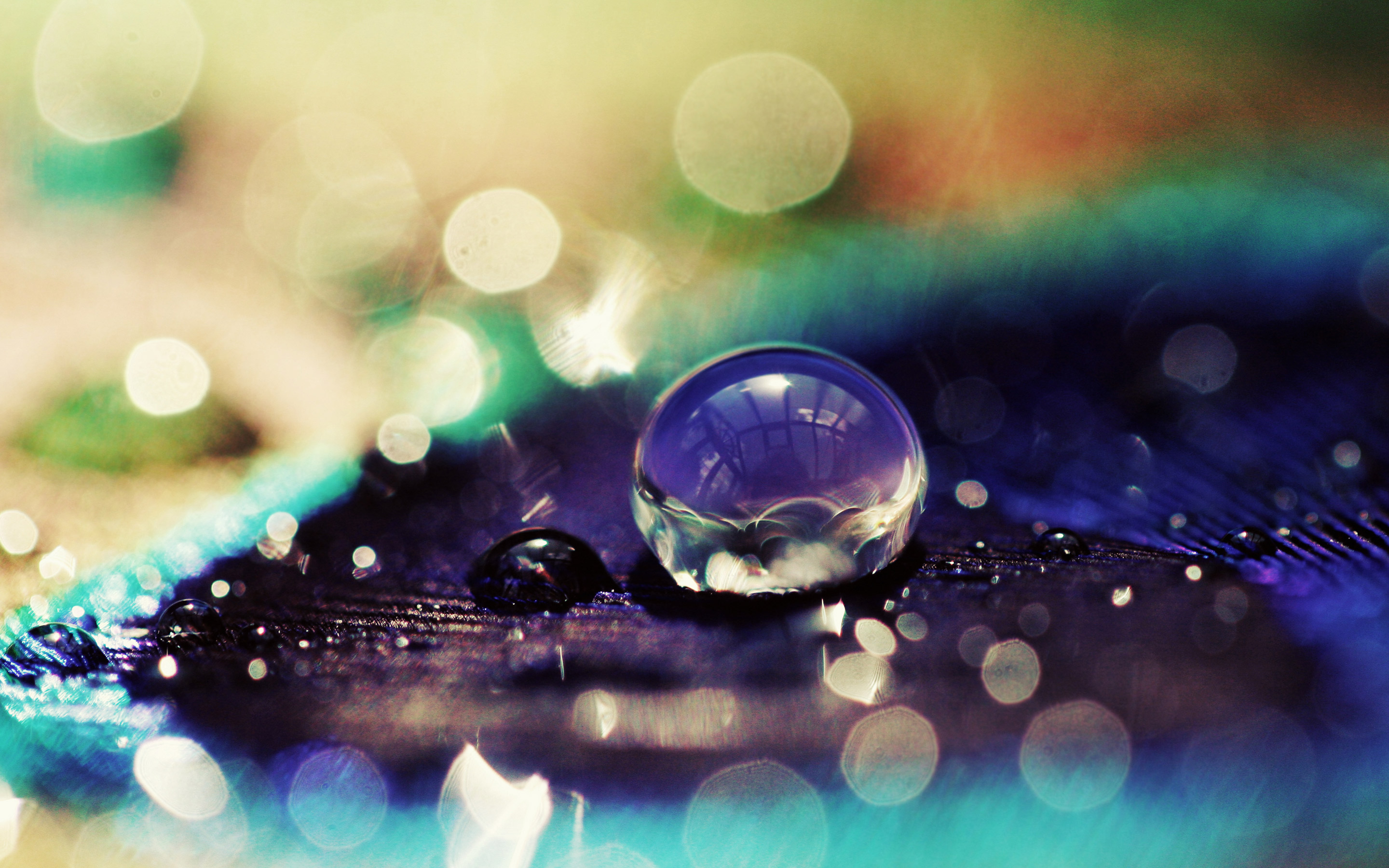 Download mobile wallpaper Nature, Reflection, Macro, Light, Earth, Water Drop for free.