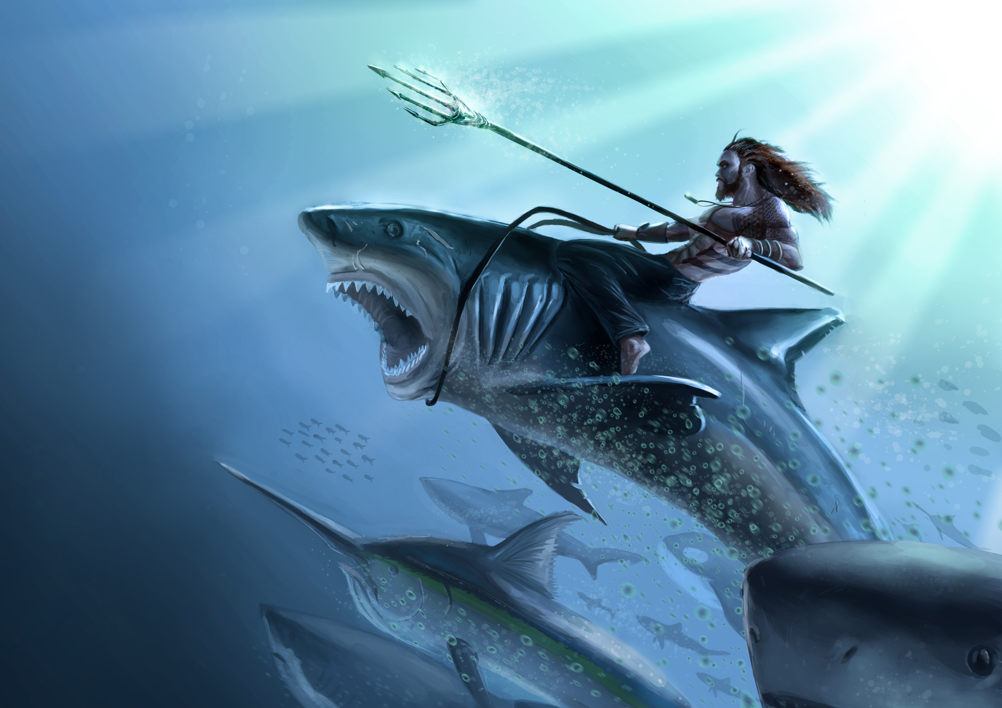 Descarga gratuita de fondo de pantalla para móvil de Tiburón, Historietas, Dc Comics, Submarina, Aquaman.