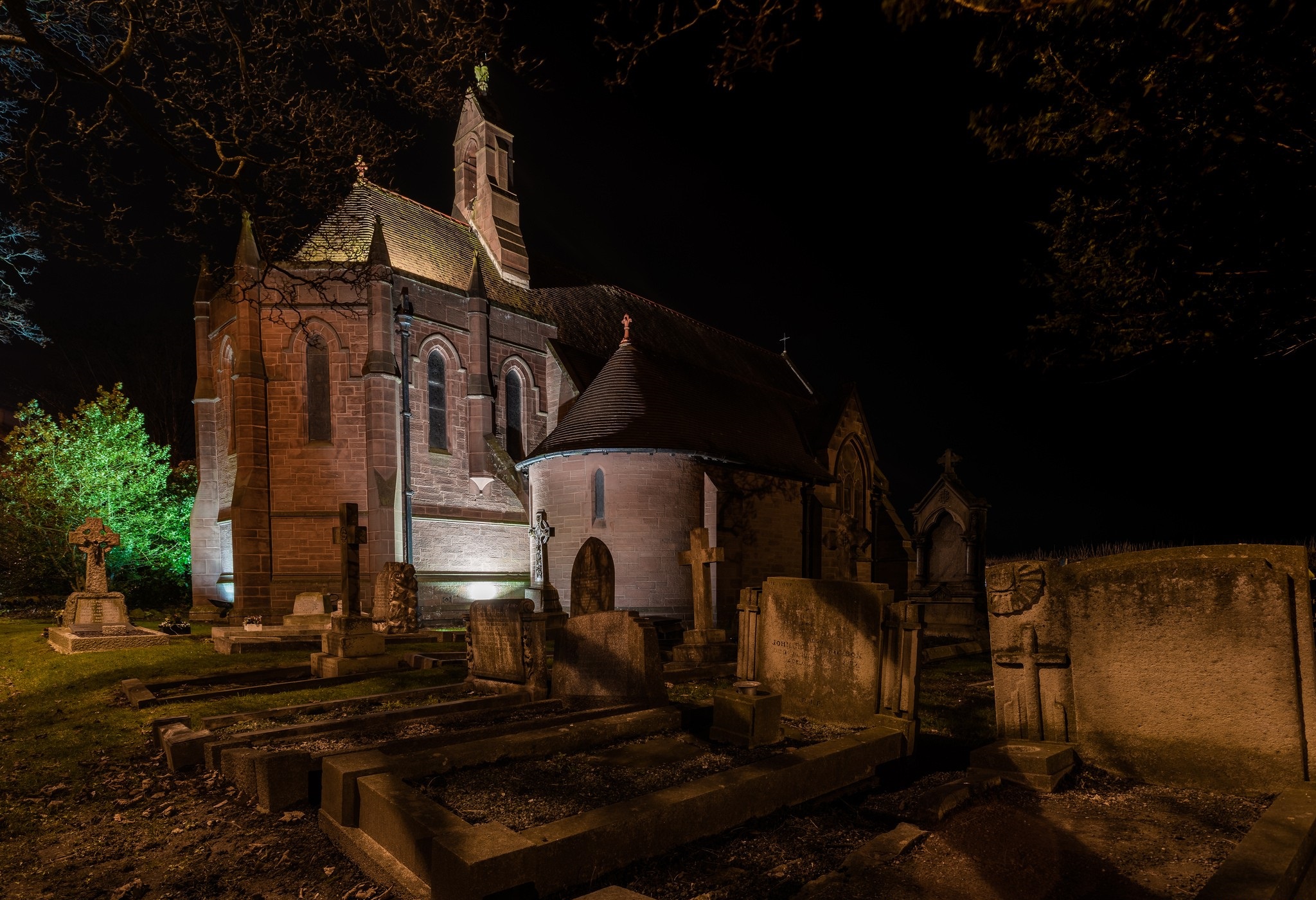 Download mobile wallpaper Building, Church, Churches, Religious, Graveyard for free.