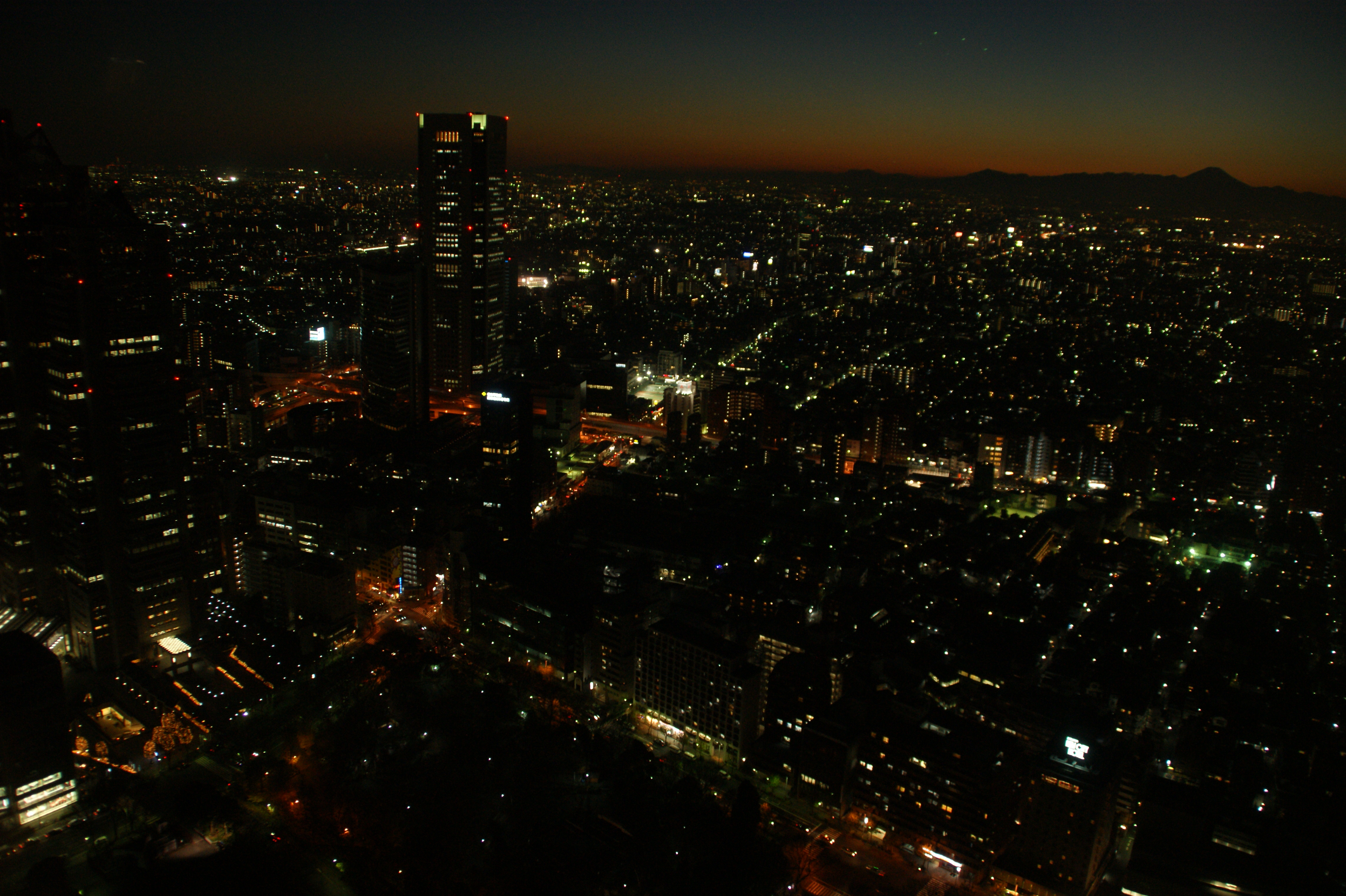 88061 скачать обои мегаполис, япония, города, город, огни, вечер, токио, синдзюку - заставки и картинки бесплатно