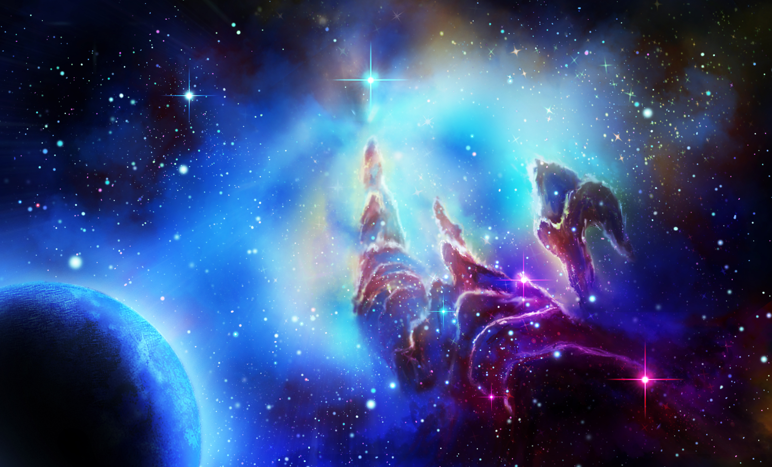 Free download wallpaper Nebula, Space, Planet, Sci Fi on your PC desktop
