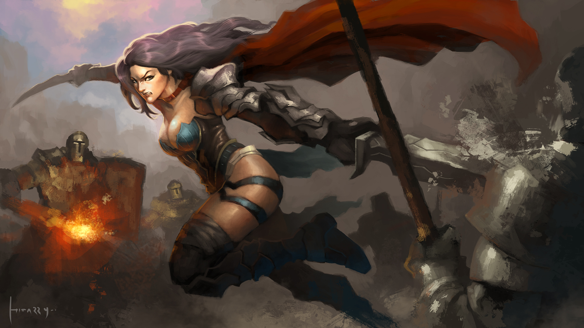 Free download wallpaper Fantasy, Women Warrior on your PC desktop