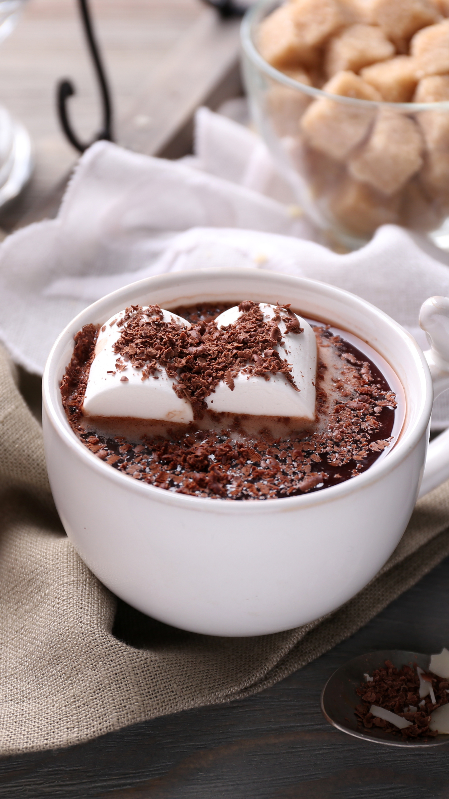 Download mobile wallpaper Food, Chocolate, Still Life, Cup, Marshmallow, Hot Chocolate for free.