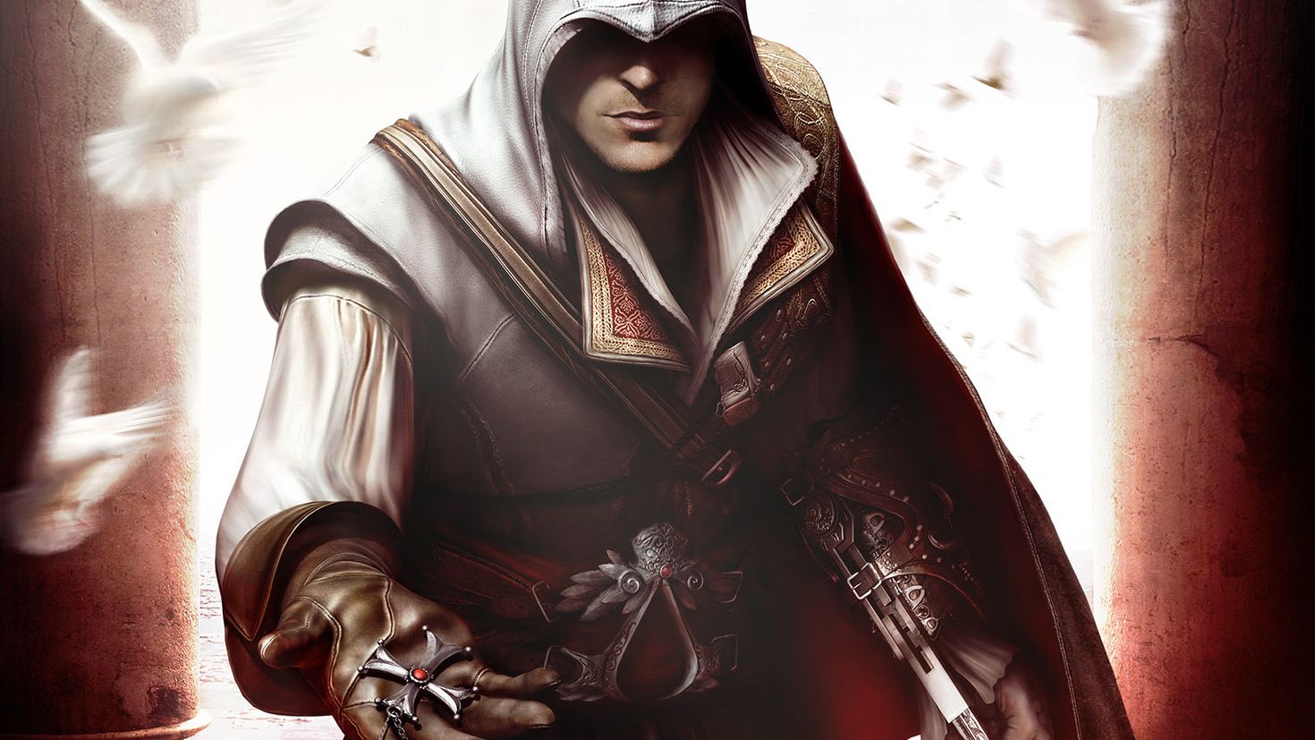 Assassin s creed загрузка. Assassin`s Creed 2. Ассасин Крид 2 Эцио. Макиавелли ассасин Крид. Эцио Аудиторе да Фиренце.