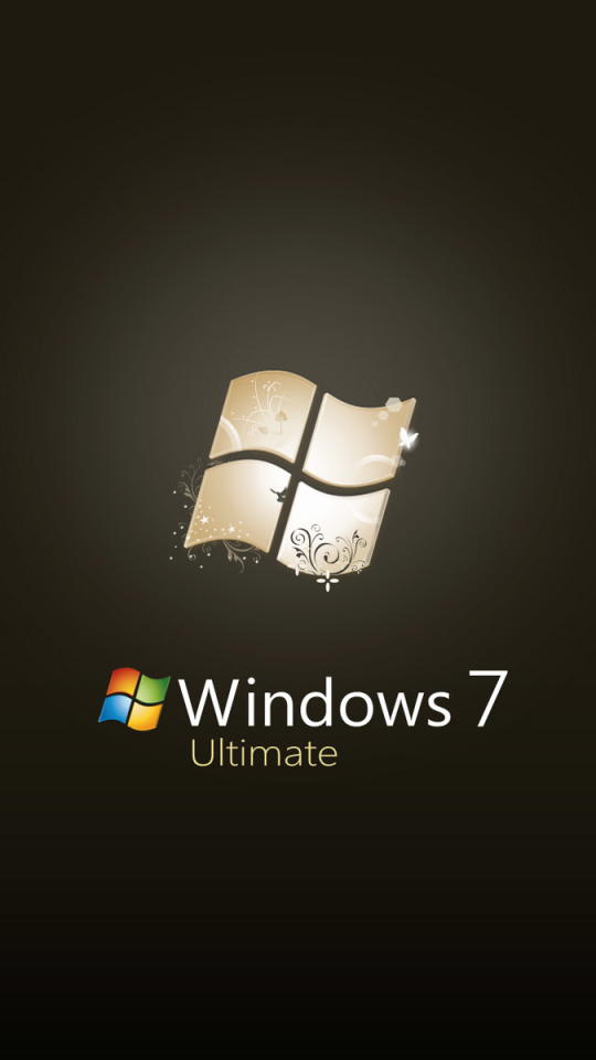 Download mobile wallpaper Windows, Microsoft, Technology, Logo, Windows 7, Windows 7 Ultimate for free.