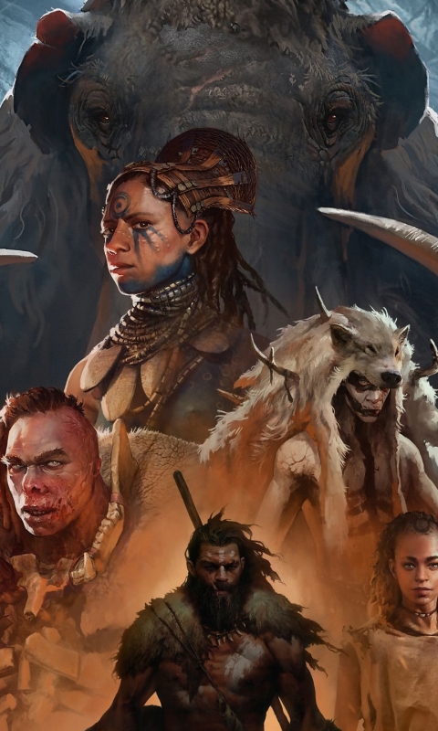 Download mobile wallpaper Warrior, Mammoth, Video Game, Far Cry, Far Cry Primal for free.