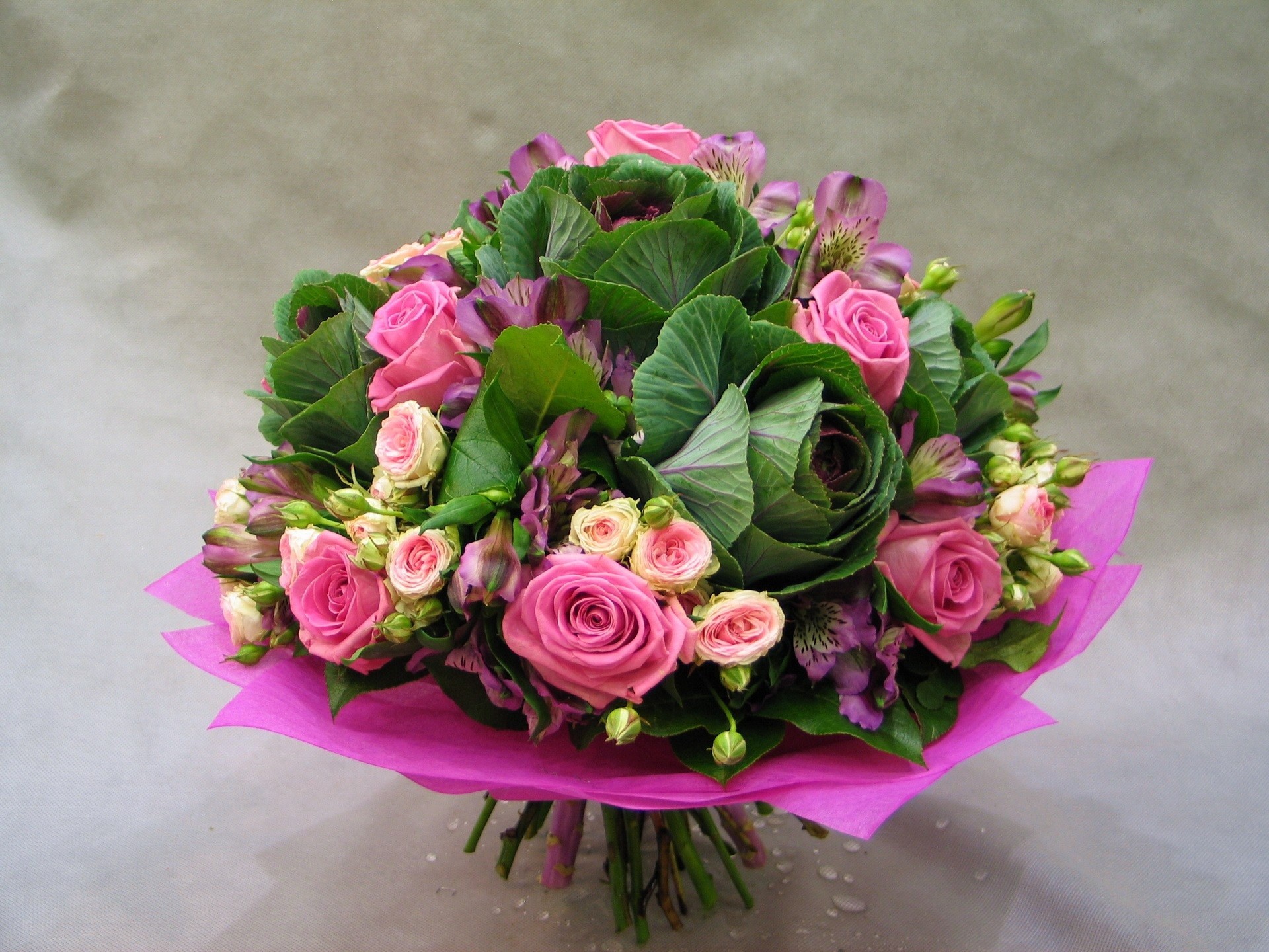 無料モバイル壁紙花, 薔薇, 花束, マンメイド, ピンクの花をダウンロードします。