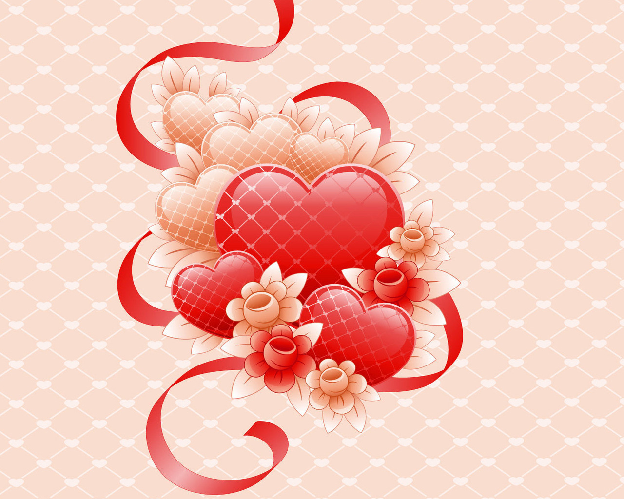 Téléchargez des papiers peints mobile Amour, Fleurs, Cœurs, Contexte gratuitement.