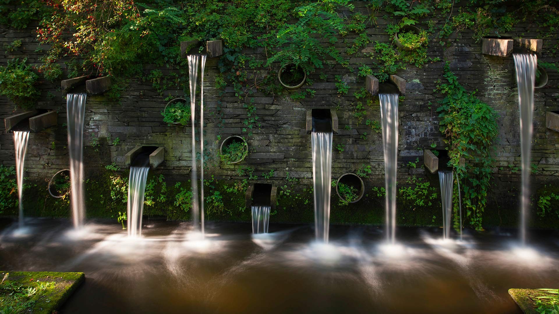 Laden Sie das Wasser, Wasserfall, Menschengemacht-Bild kostenlos auf Ihren PC-Desktop herunter